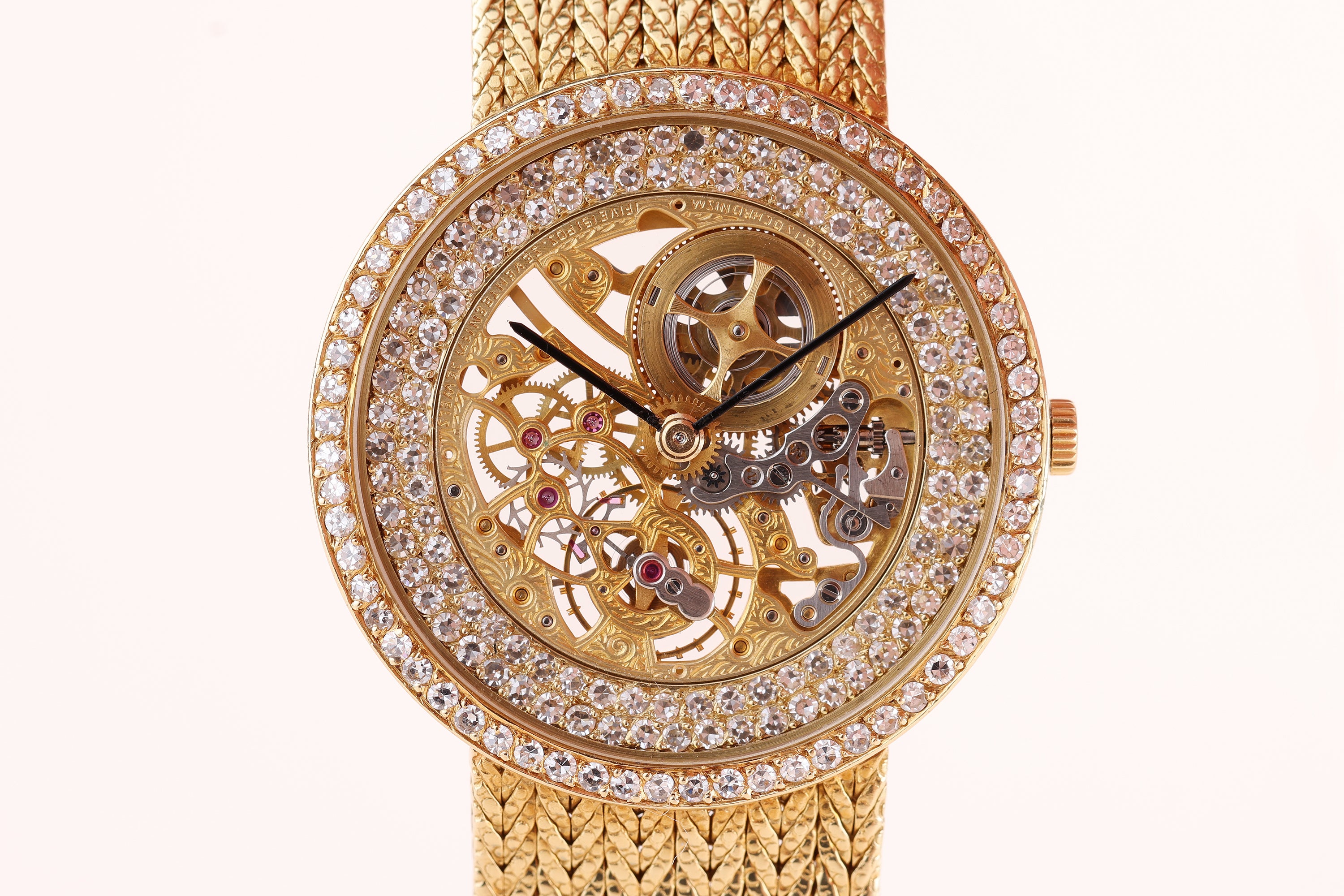 Audemars Piguet | Open-Worked Skeleton Dial | Diamond Wristwatch | 18k Yellow Gold
