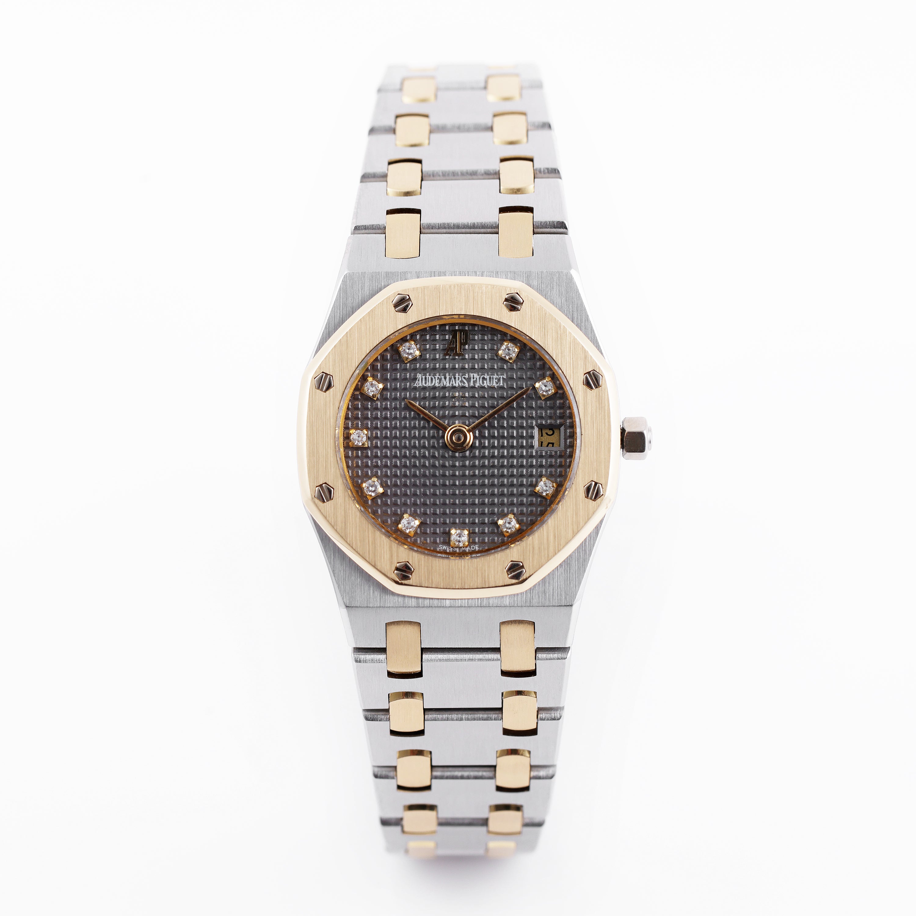 Audemars Piguet Ladies Royal Oak | Grey Diamond Dial | Stainless Steel & 18k Yellow Gold