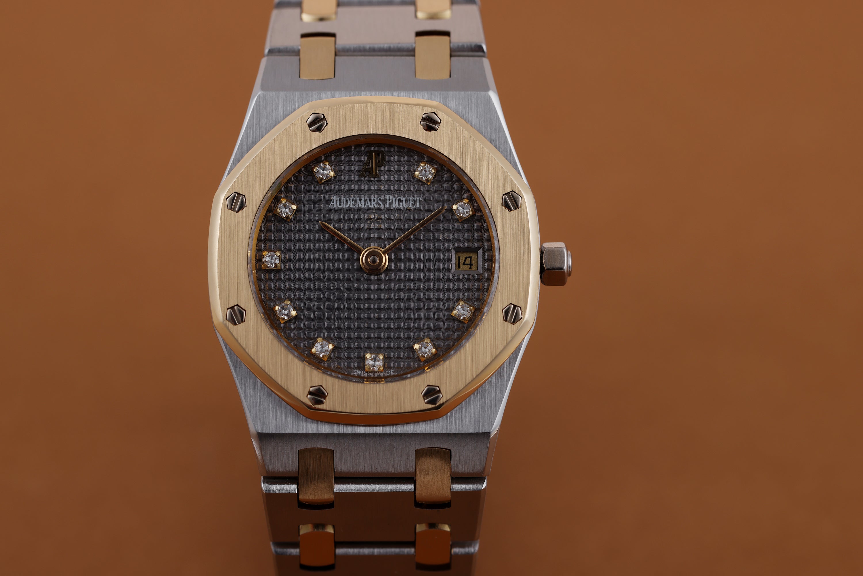 Audemars Piguet Ladies Royal Oak | Grey Diamond Dial | Stainless Steel & 18k Yellow Gold