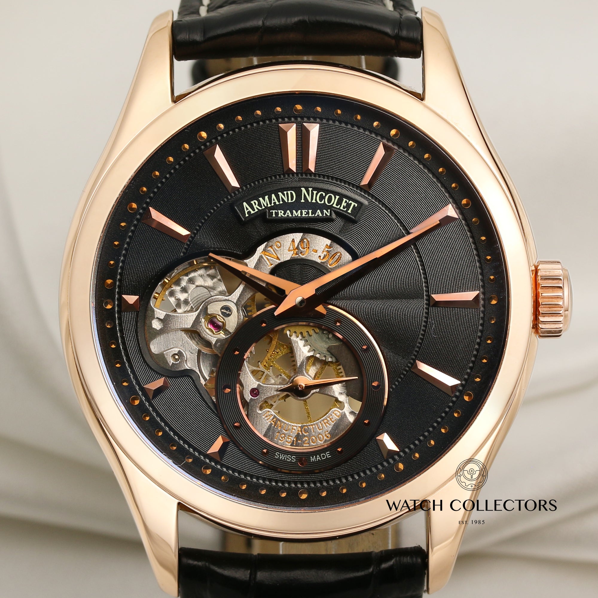 Armand Nicolete 18K Rose Gold Second Hand Watch Collectors 2