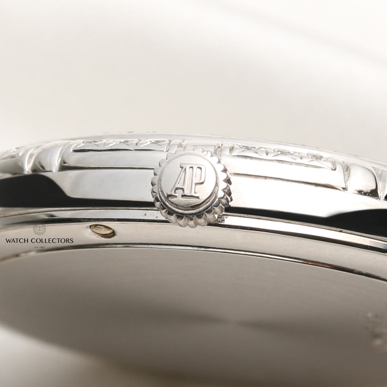 Audemars Piguet 18K White Gold Diamond Dial Bezel Bracelet Second Hand Watch Collectors 7