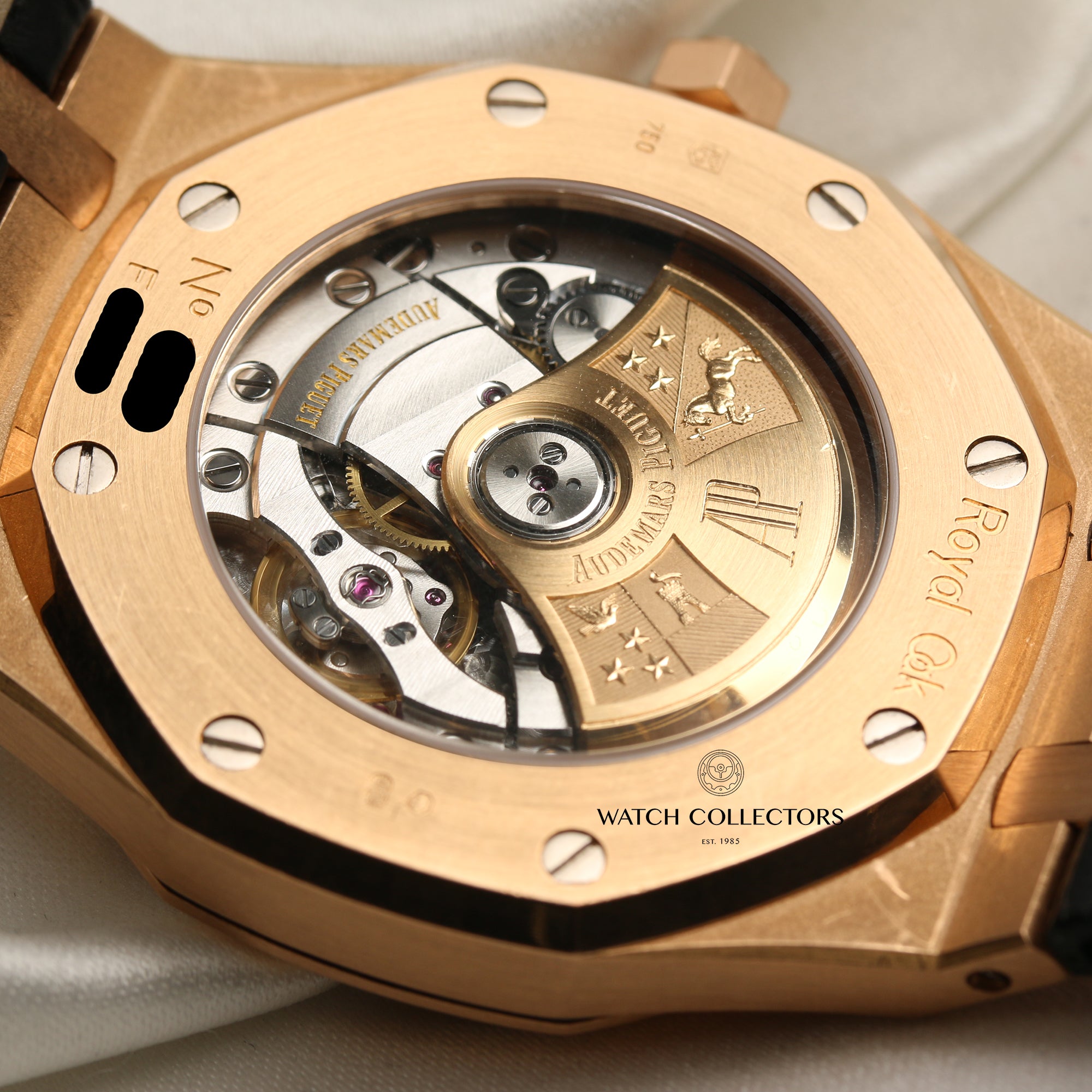 Audemars Piguet Royal Oak 18K Rose Gold Second Hand Watch Collectors 8