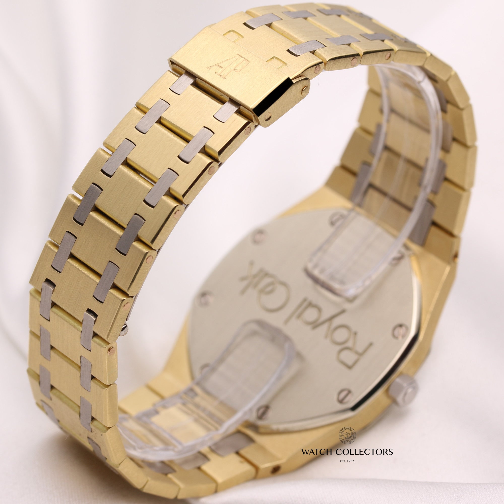 Audemars-Piguet-Royal-Oak-18k-White-Yellow-Gold-Second-Hand-Watch-Collectors-6