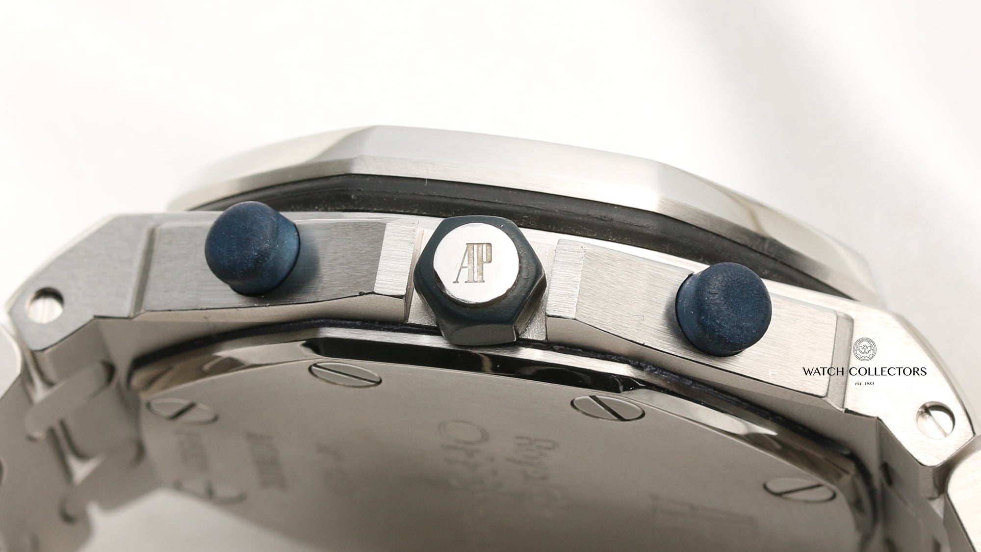 Audemars Piguet Royal Oak Offshore Chronograph Blue Dial Stainless Steel Second Hand Watch Collectors 6