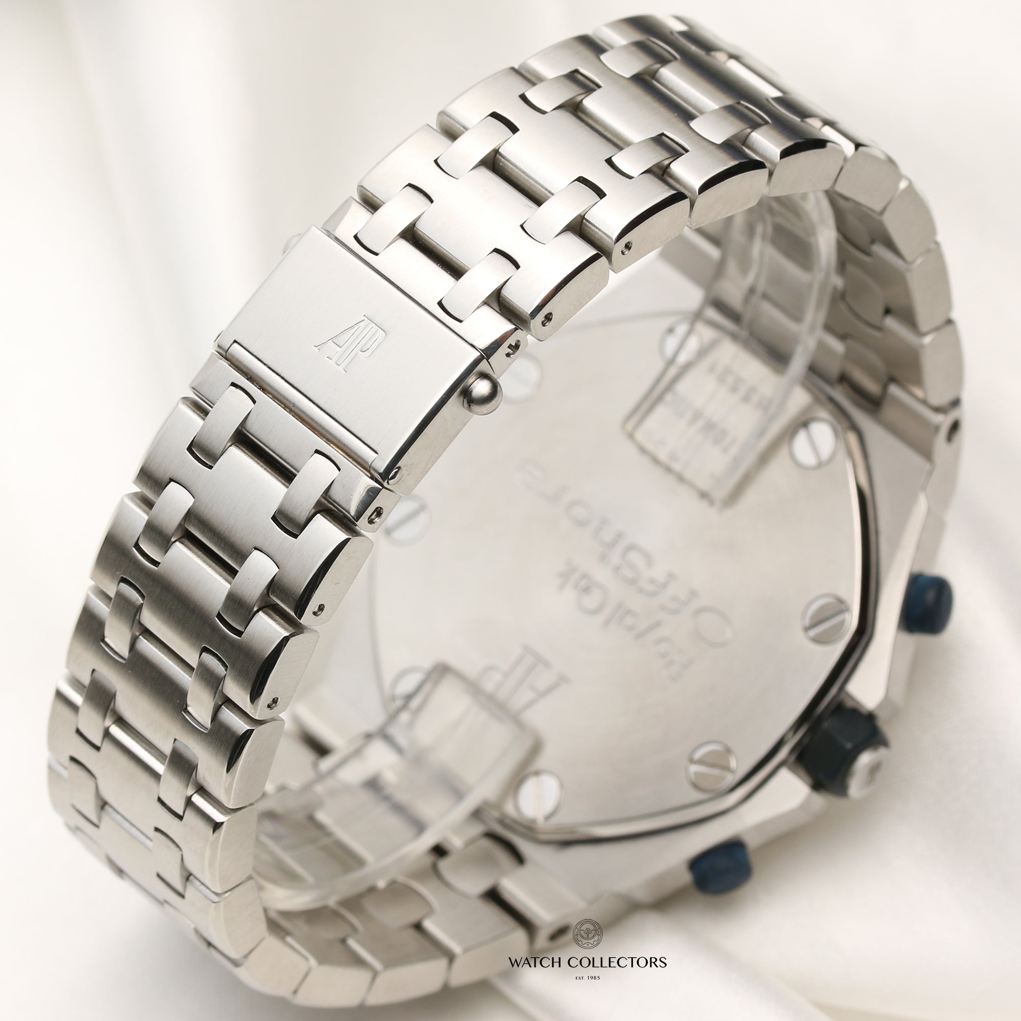 Audemars Piguet Royal Oak Offshore Chronograph Blue Dial Stainless Steel Second Hand Watch Collectors 8