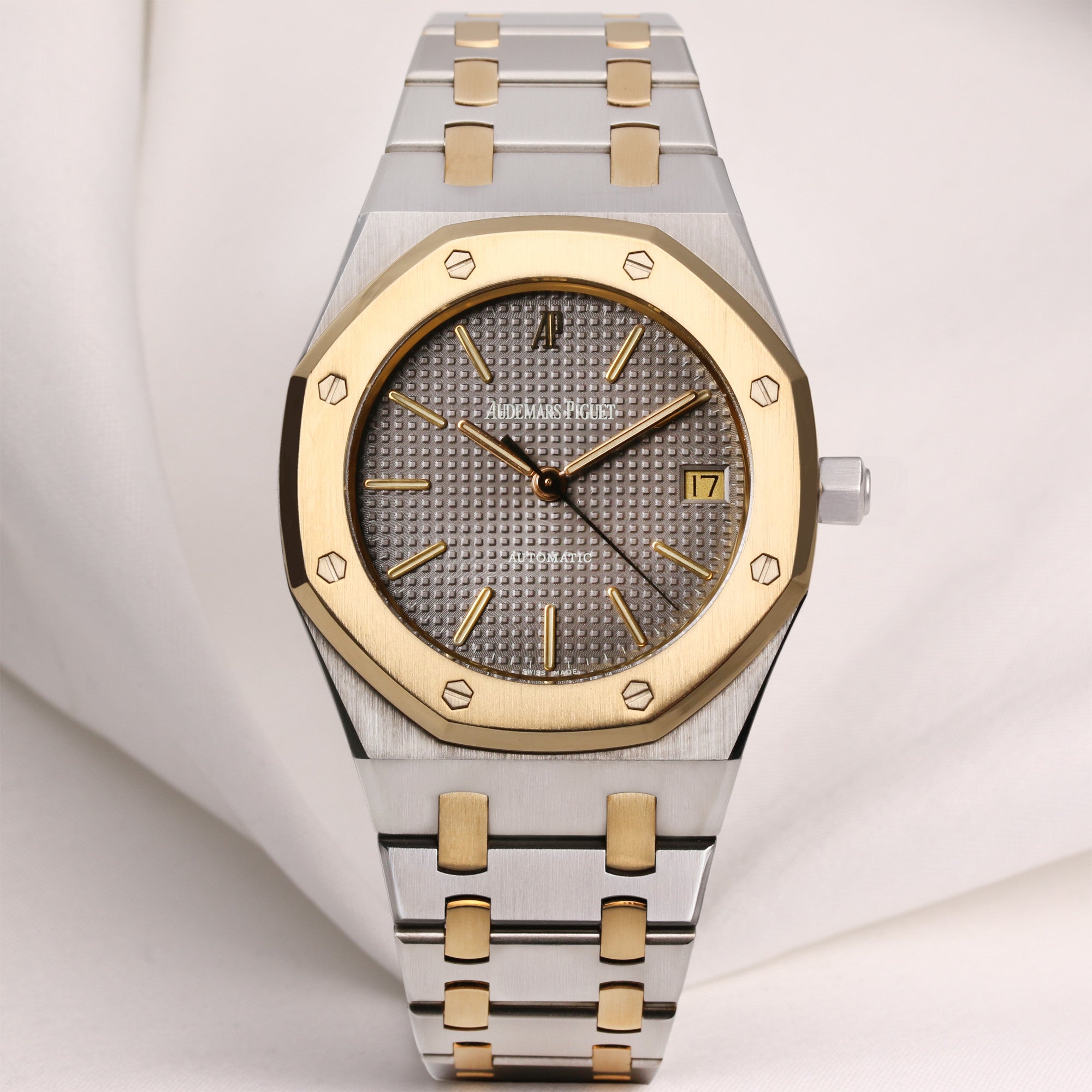 Audemars Piguet Royal Oak, A Yellow Gold and Stainless Quartz Wristwatch, Mens Watch