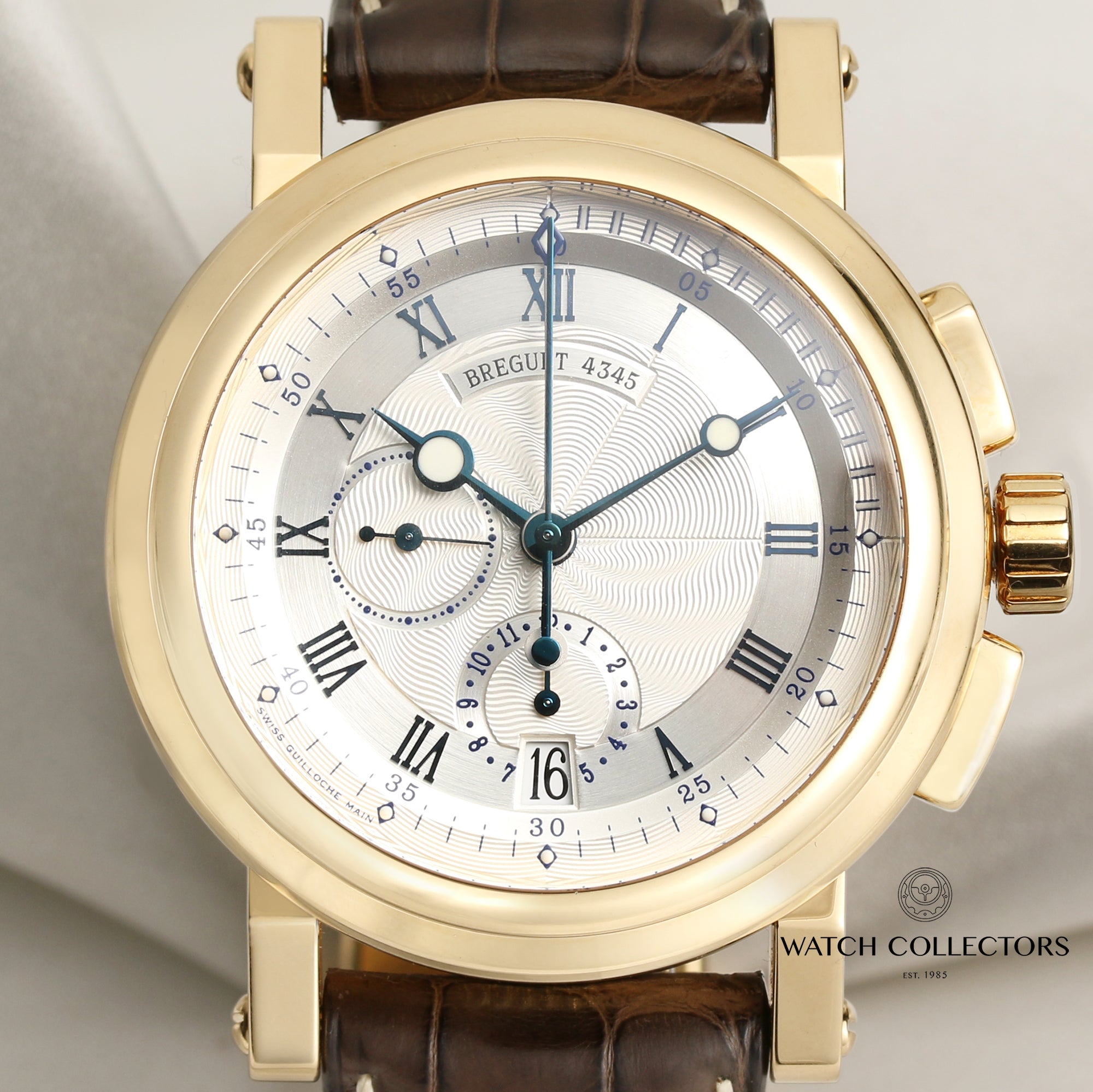 Breguet 18K Yellow Gold Chronograph Second Hand Watch Collectors 2