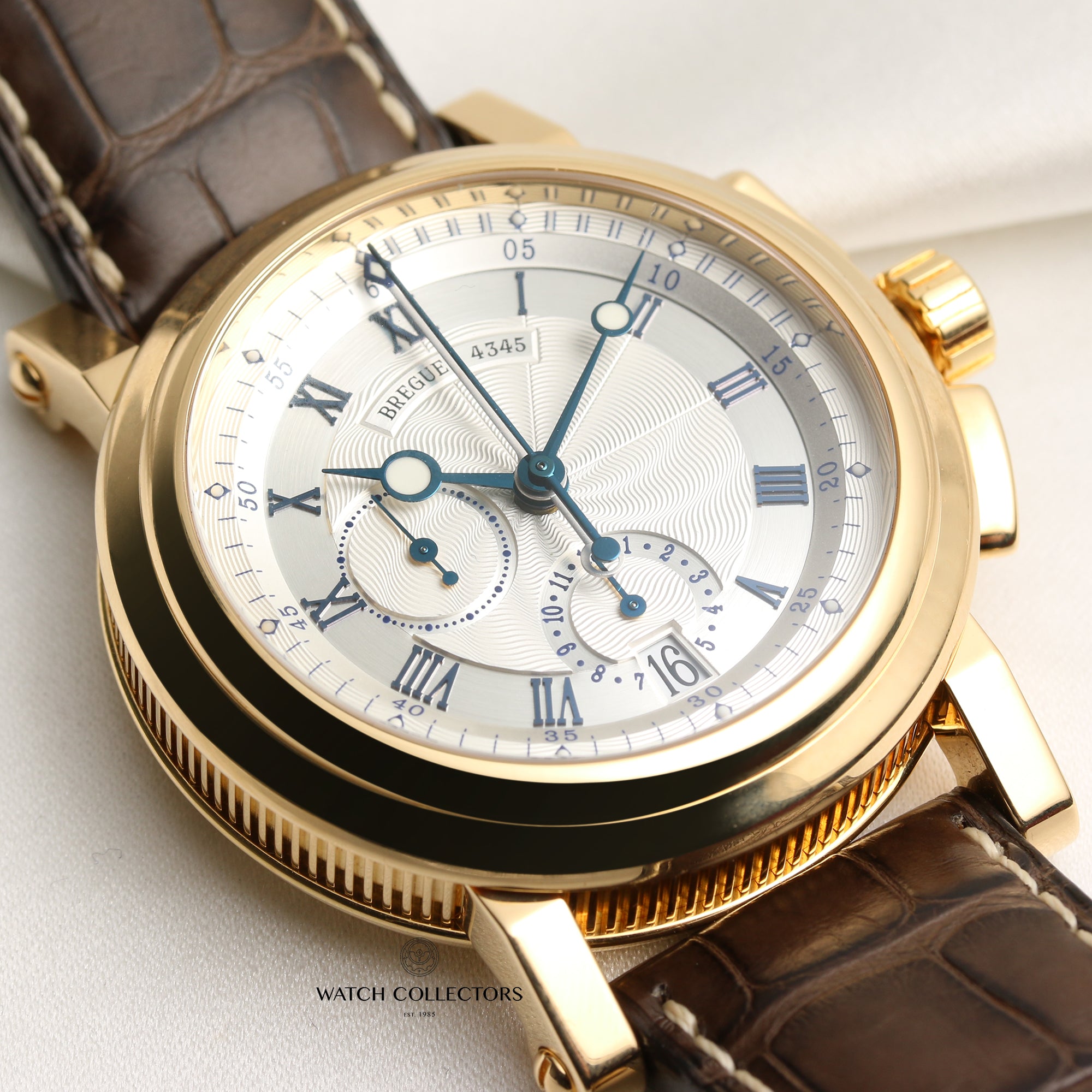 Breguet 18K Yellow Gold Chronograph Second Hand Watch Collectors 5