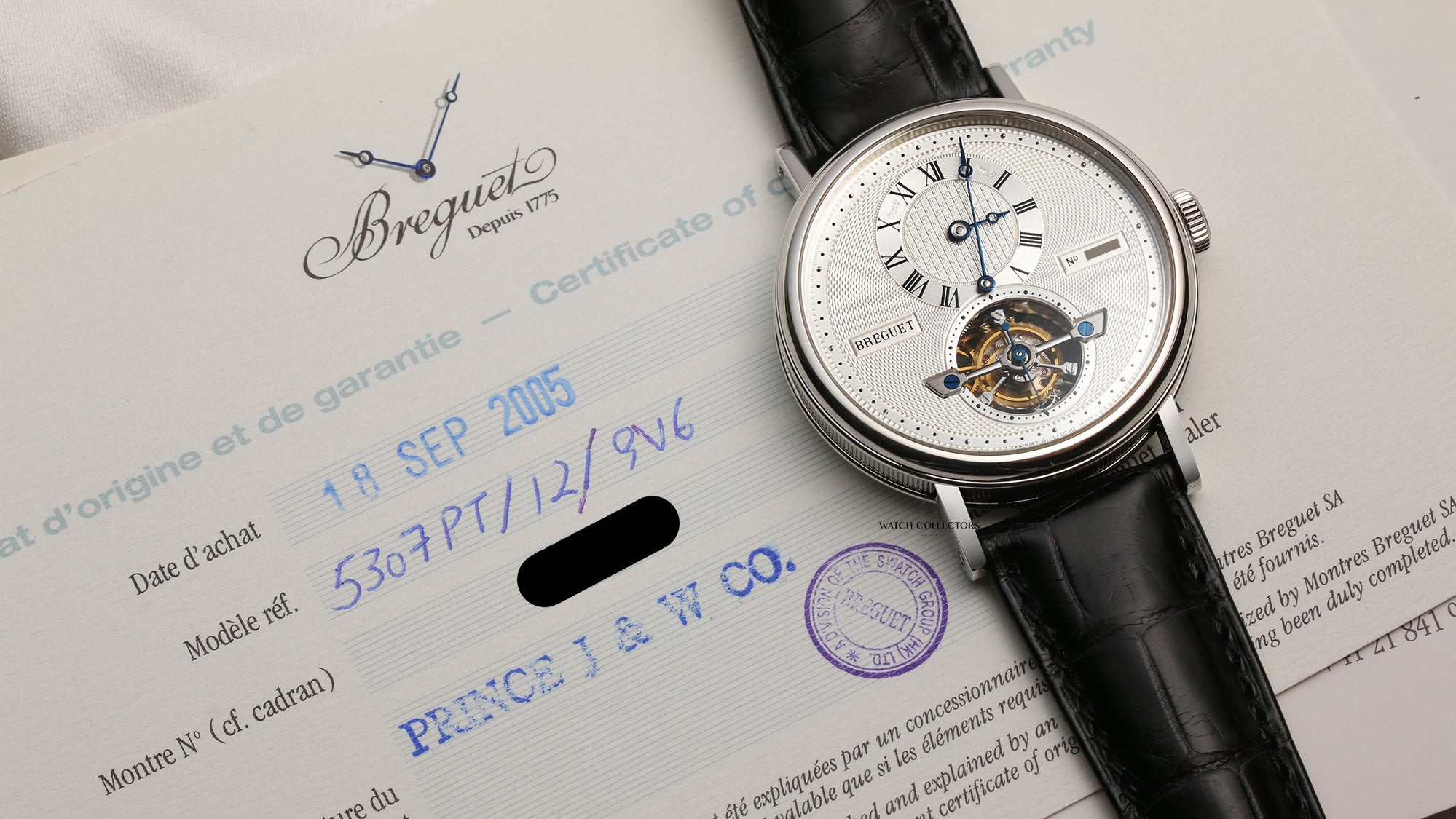 Breguet Classique Grande complications 5307 Tourbillon Platinum Second Hand Watch Collectors 10