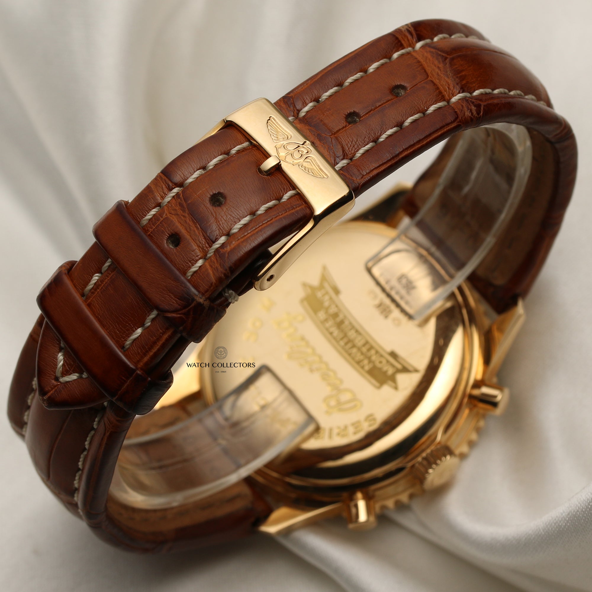 Breitling 18K Rose Gold Navitimer Second Hand Watch Collectors 6