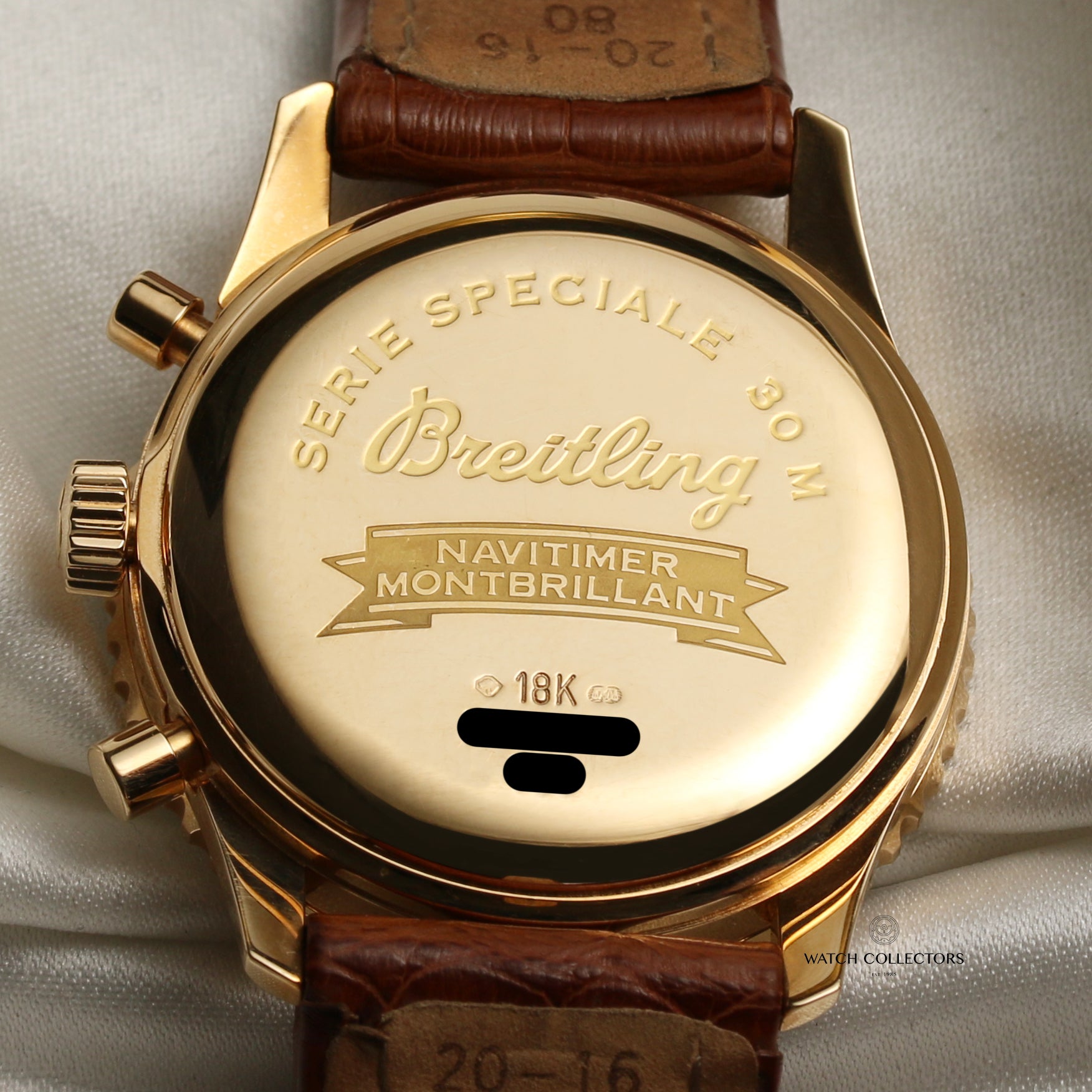 Breitling 18K Rose Gold Navitimer Second Hand Watch Collectors 7