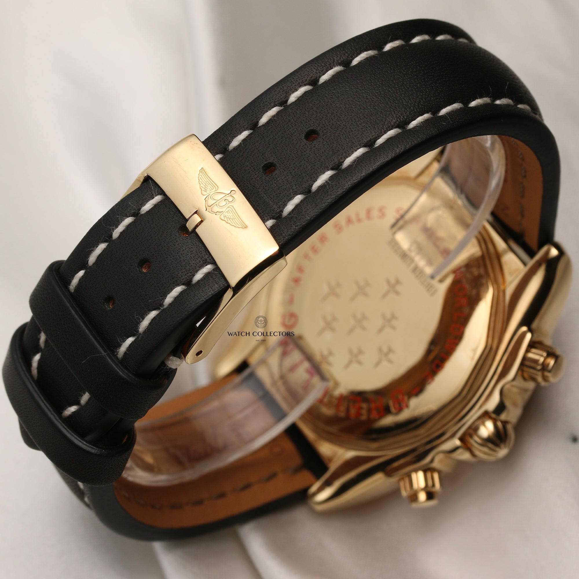 Breitling 18K Rose Gold Second Hand Watch Collectors 7