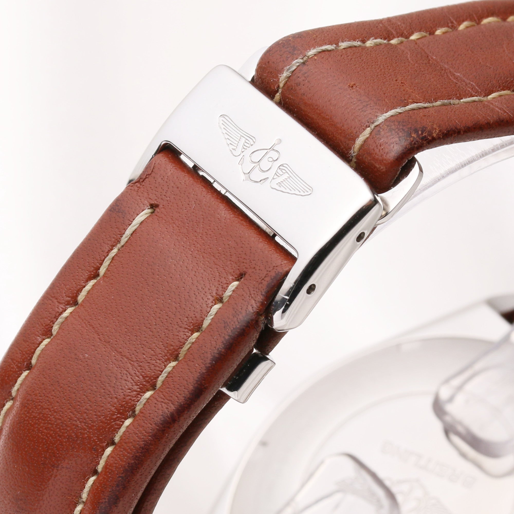 Breitling Chronomat B13048 Steel & Gold Second Hand Watch Collectors 6