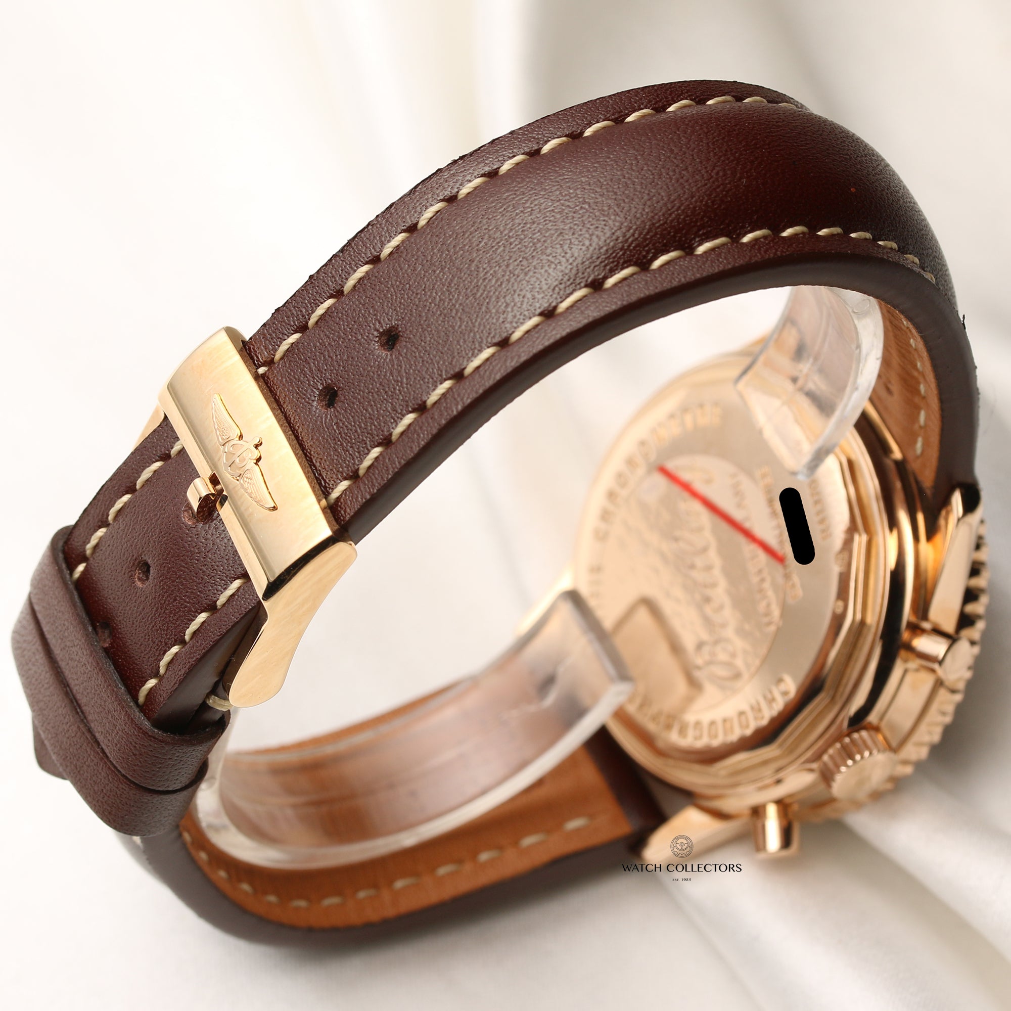 Breitling Montbrillant R41370 18K Rose Gold Second Hand Watch Collectors 7