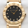 Bvlgari 18K Yellow Gold Diamond Dial Second Hand Watch Collectors 2