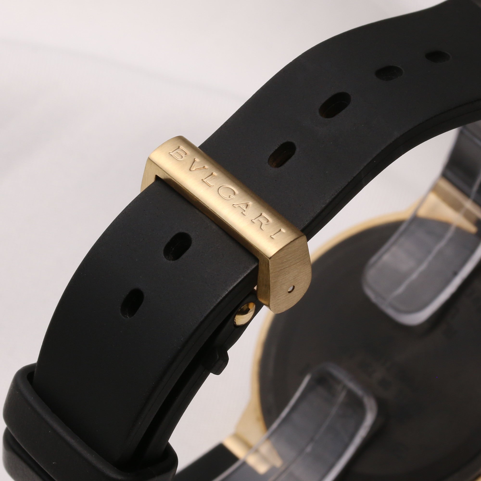 Bvlgari Diagono AL38GVD 18K Yellow Gold Second Hand Watch Collectors 6