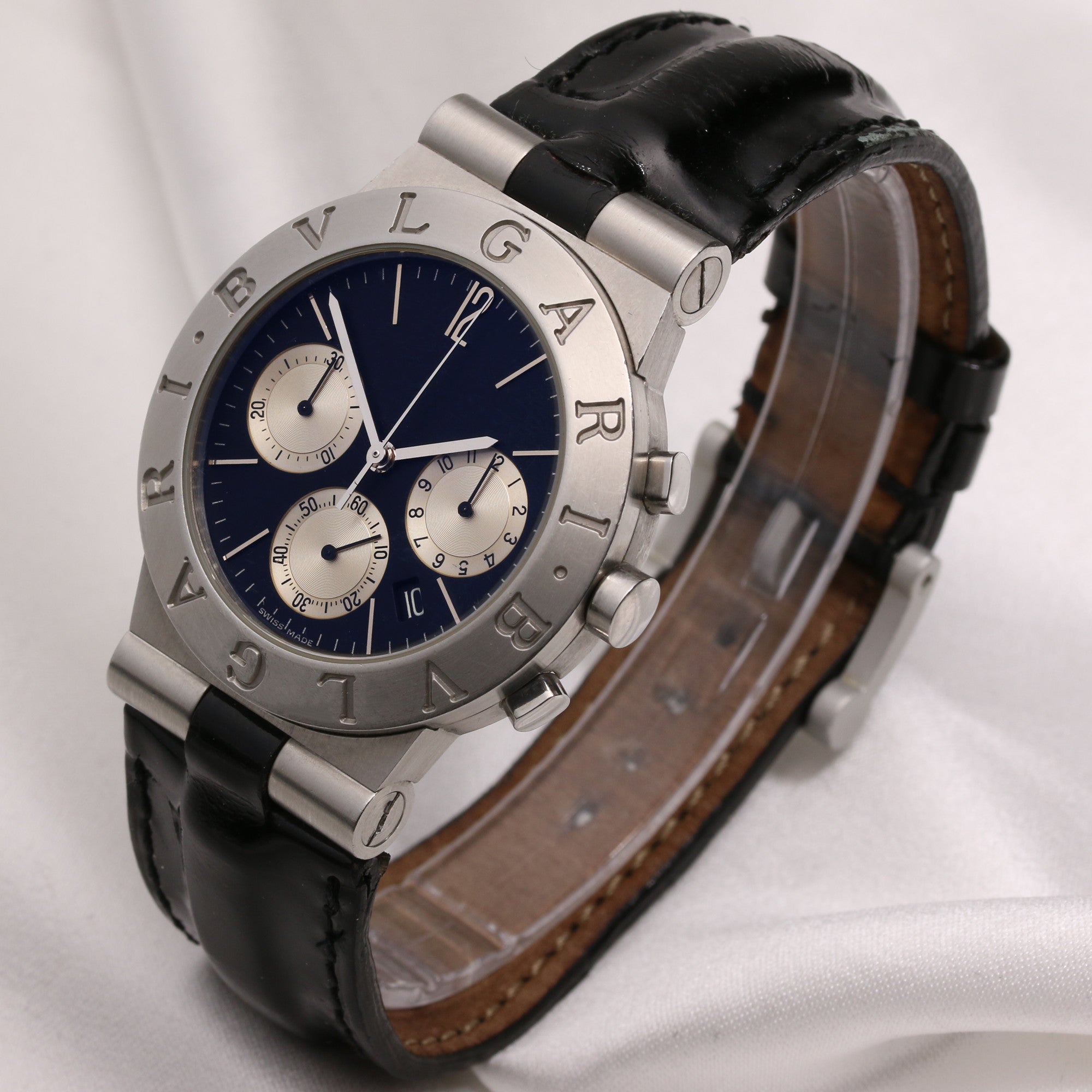 Bvlgari Diagono Chronograph Stainless Steel Second Hand Watch Collectors 3