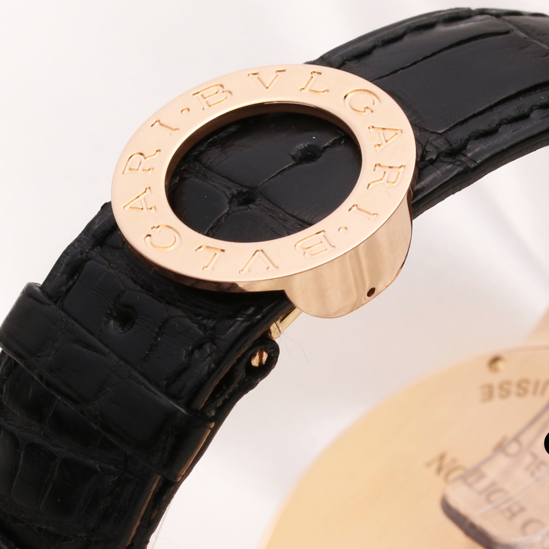 Bvlgari Diagono Limited Ed. BBP42GLCH 18K Rose Gold Second Hand Watch Collectors 6