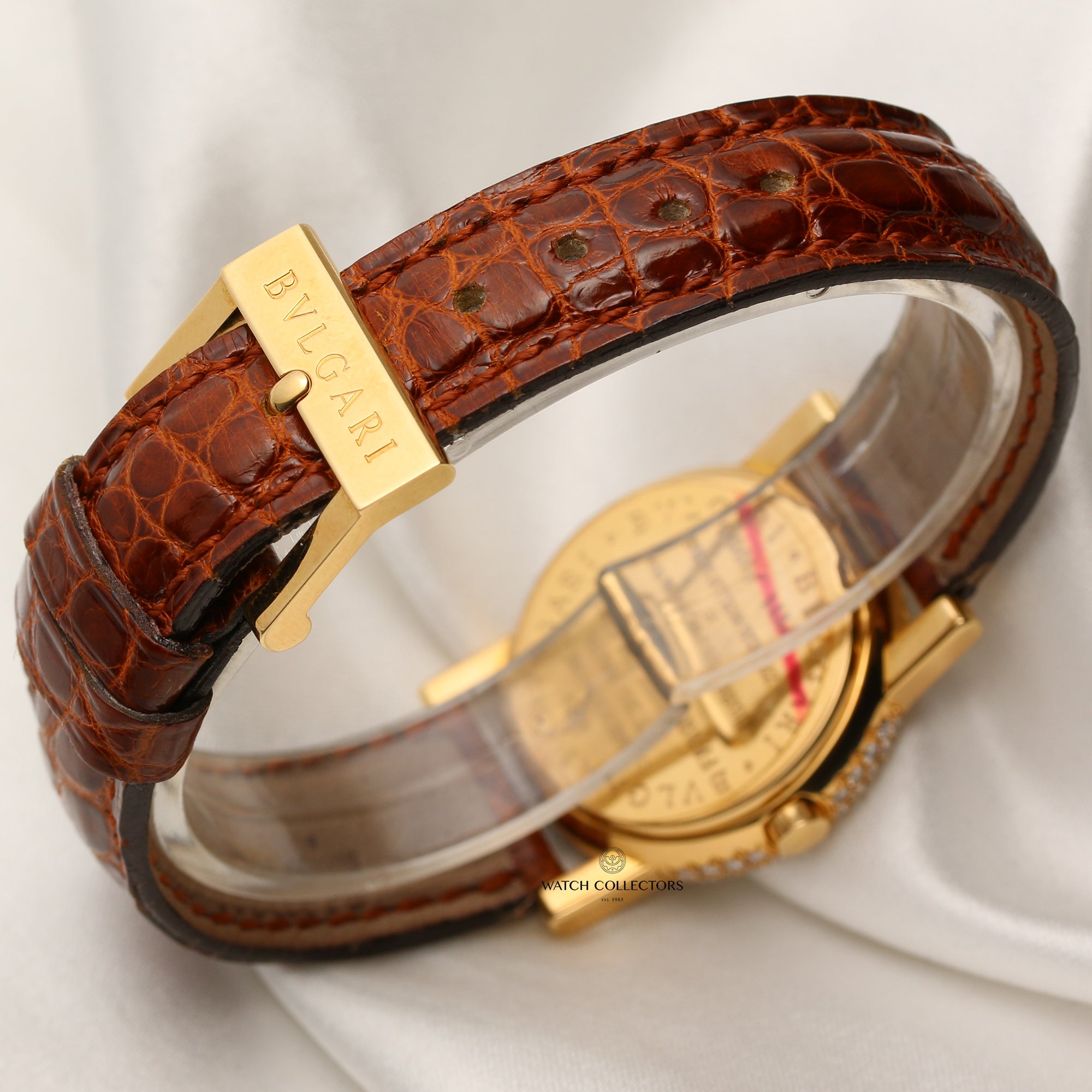 Bvlgari Millenium 18K Yellow Gold Diamond Bezel Second Hand Watch Collectors 6