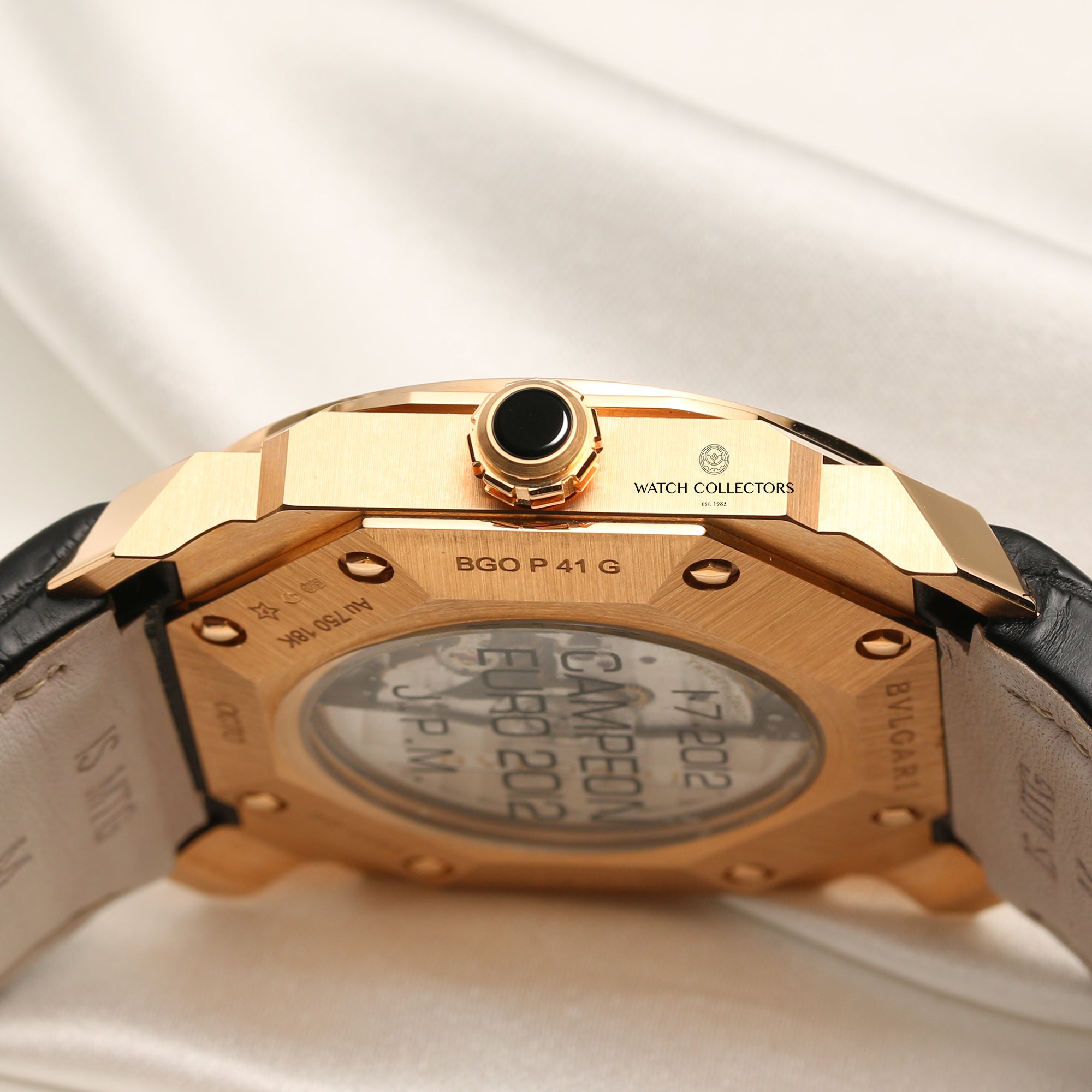 Bvlgari Octo Campeon Euro 2012 18K Rose Gold Second Hand Watch Collectors 5