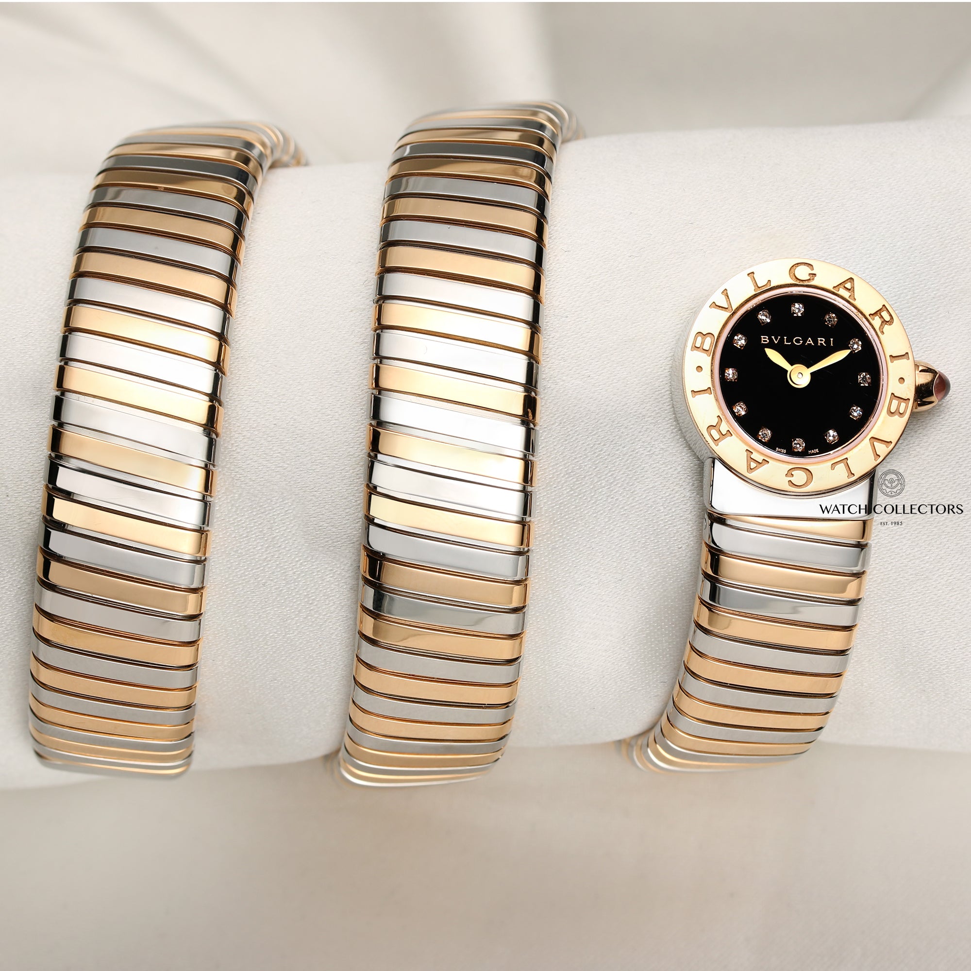 Bvlgari Serpenti Tubogas BBLP191TSG Stainless Steel 18k Rose Gold