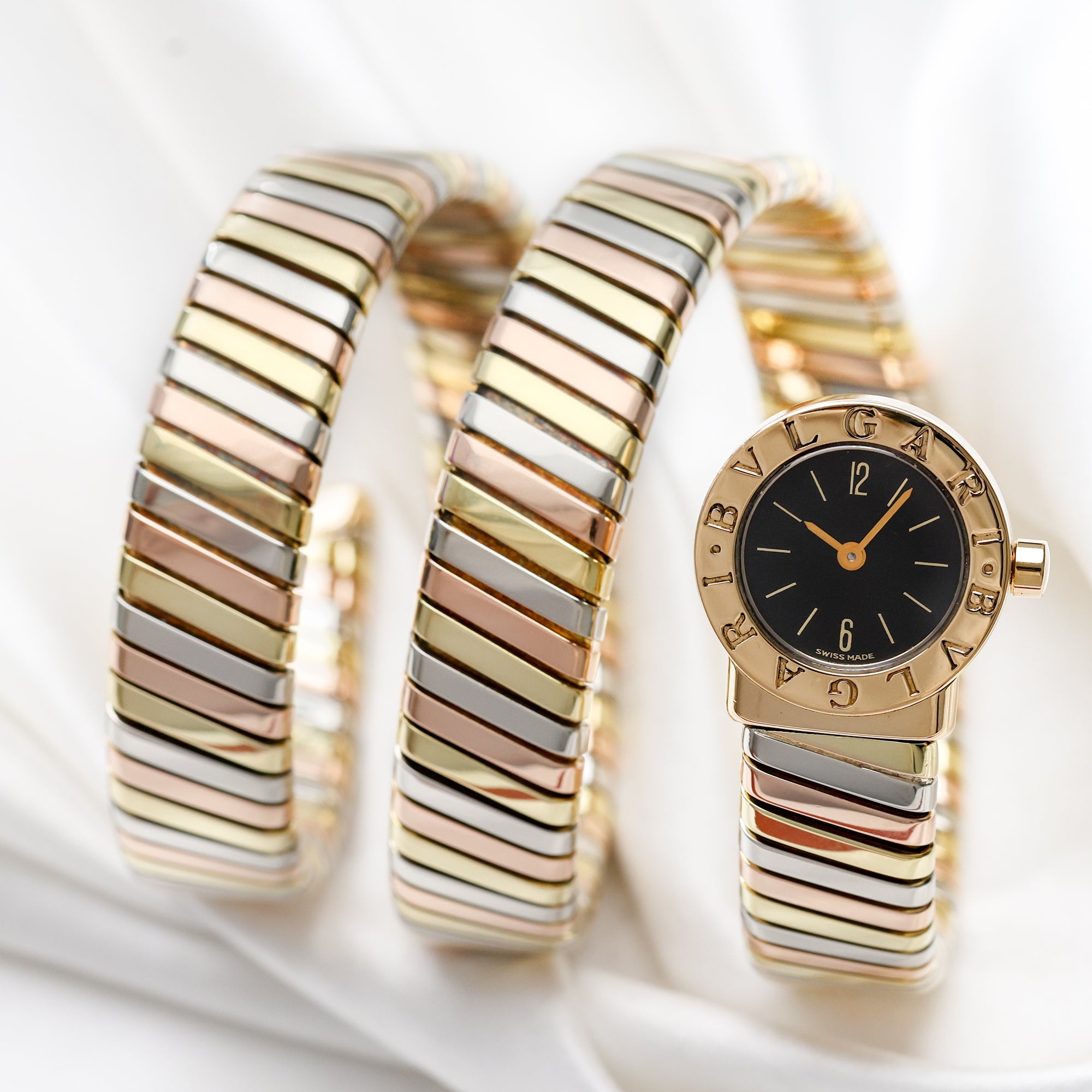 Bvlgari Tri Colour Gold Second Hand Watch Collectors 1
