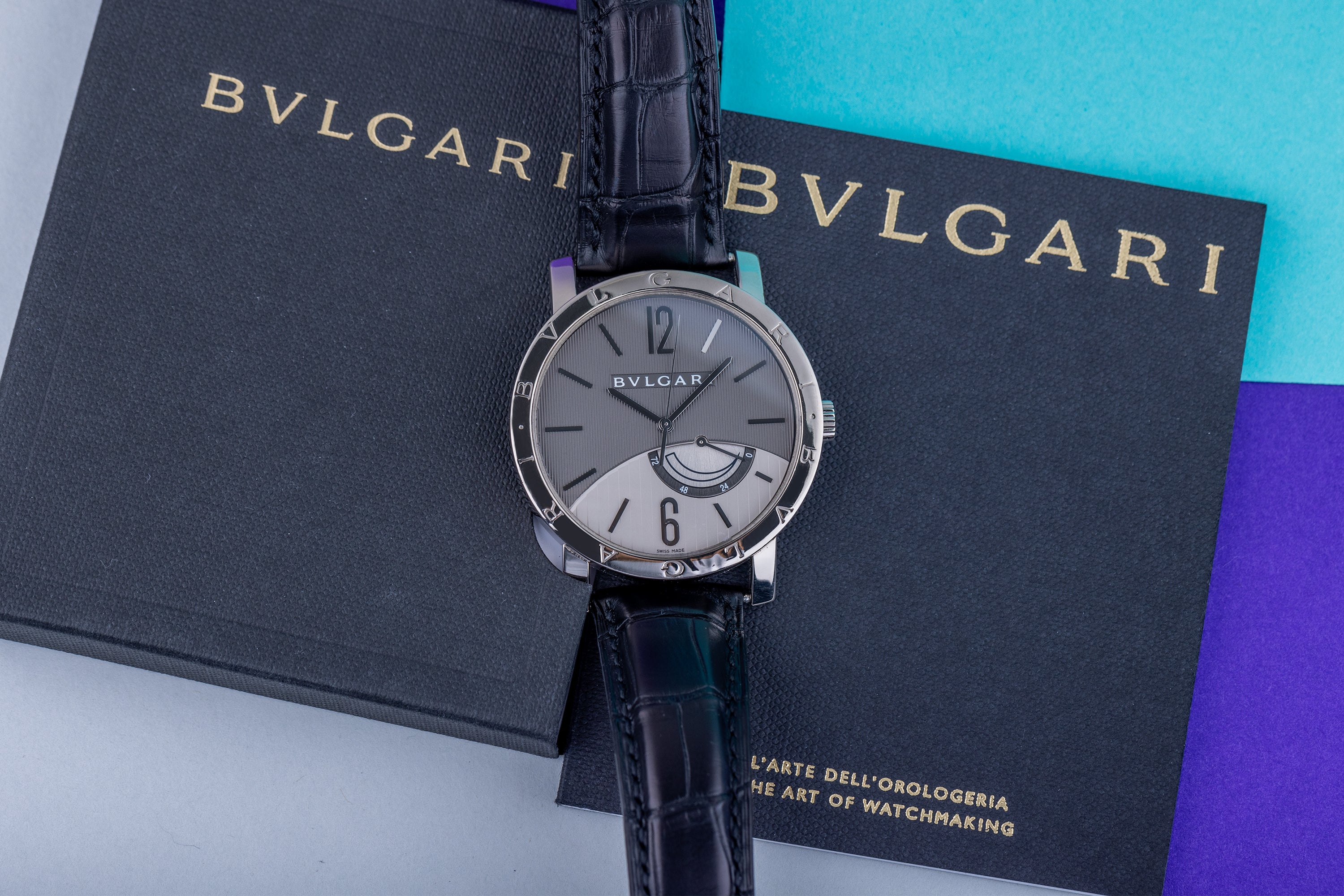 Bvlgari Power Reserve | REF. BB W 41 GL | 18k White Gold | Manual-Wind