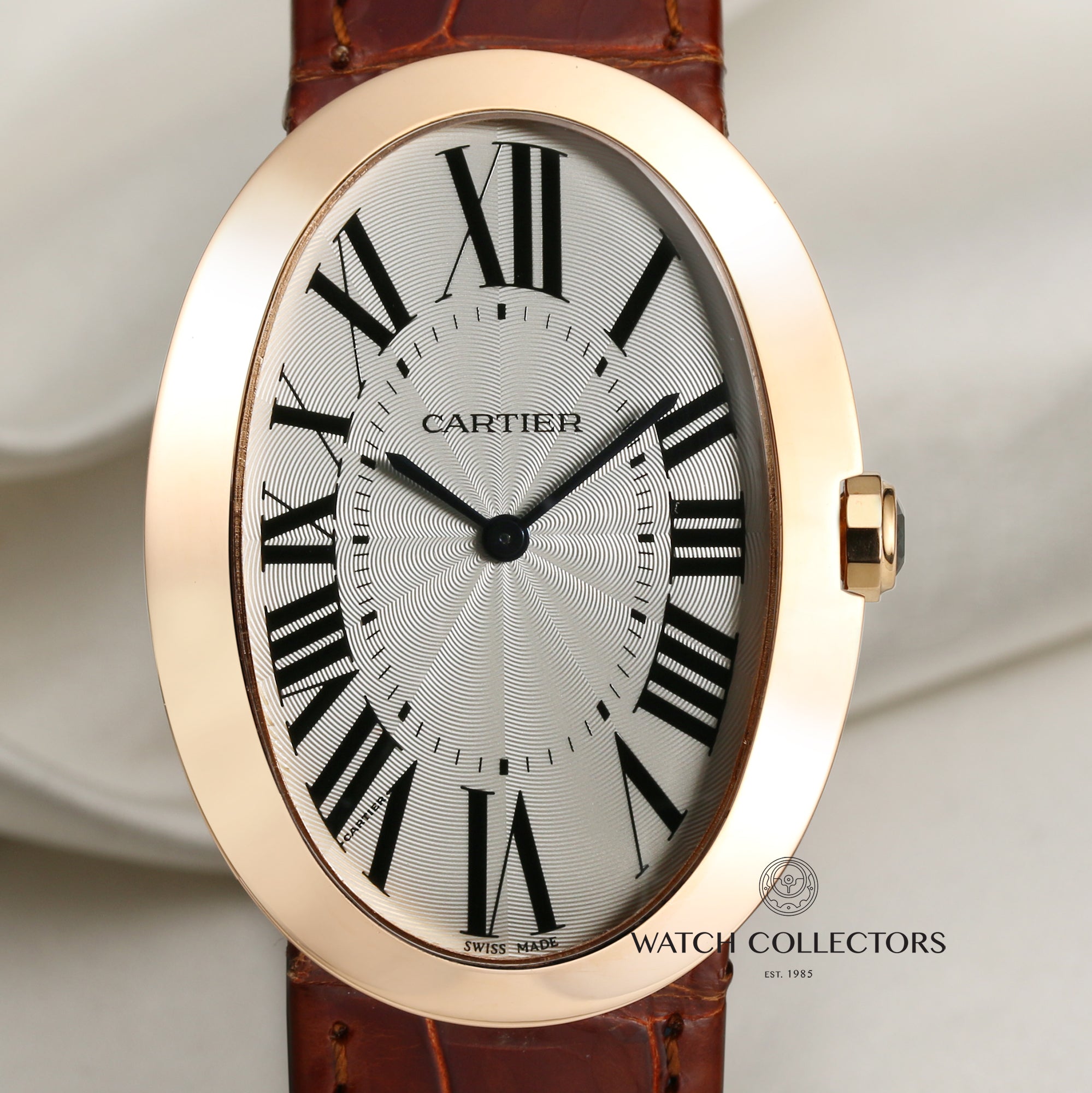 Cartier 18K Rose Gold Second Hand Watch Collectors 2