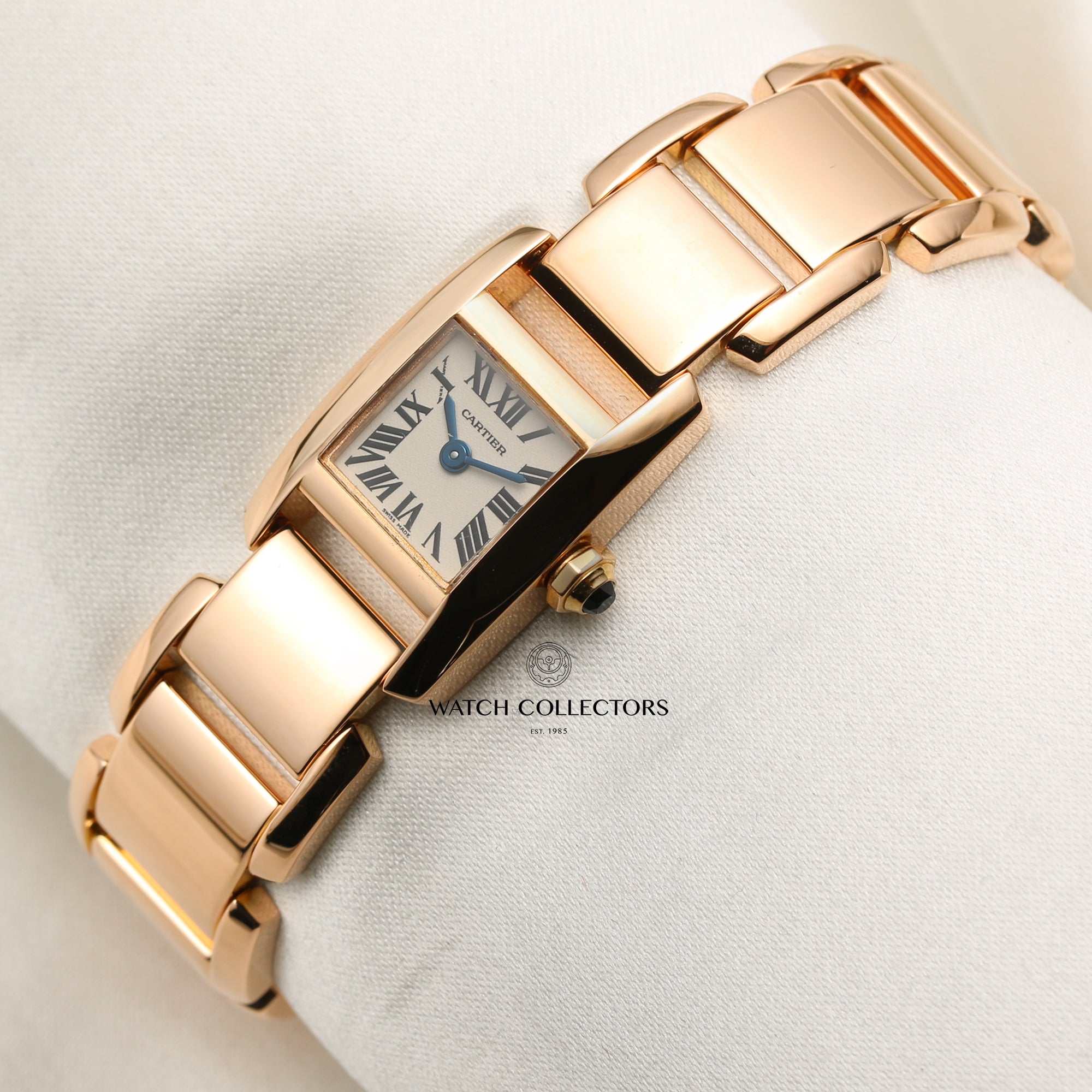 Cartier 18K Rose Gold Second Hand Watch Collectors 3