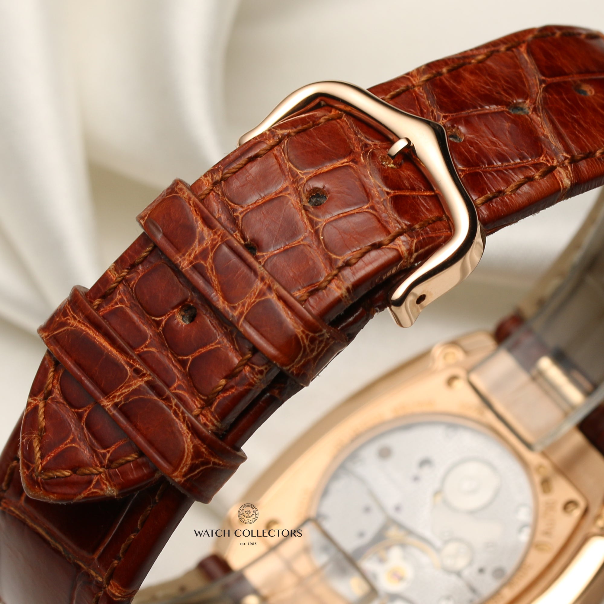 Cartier 18K Rose Gold Second Hand Watch Collectors 8