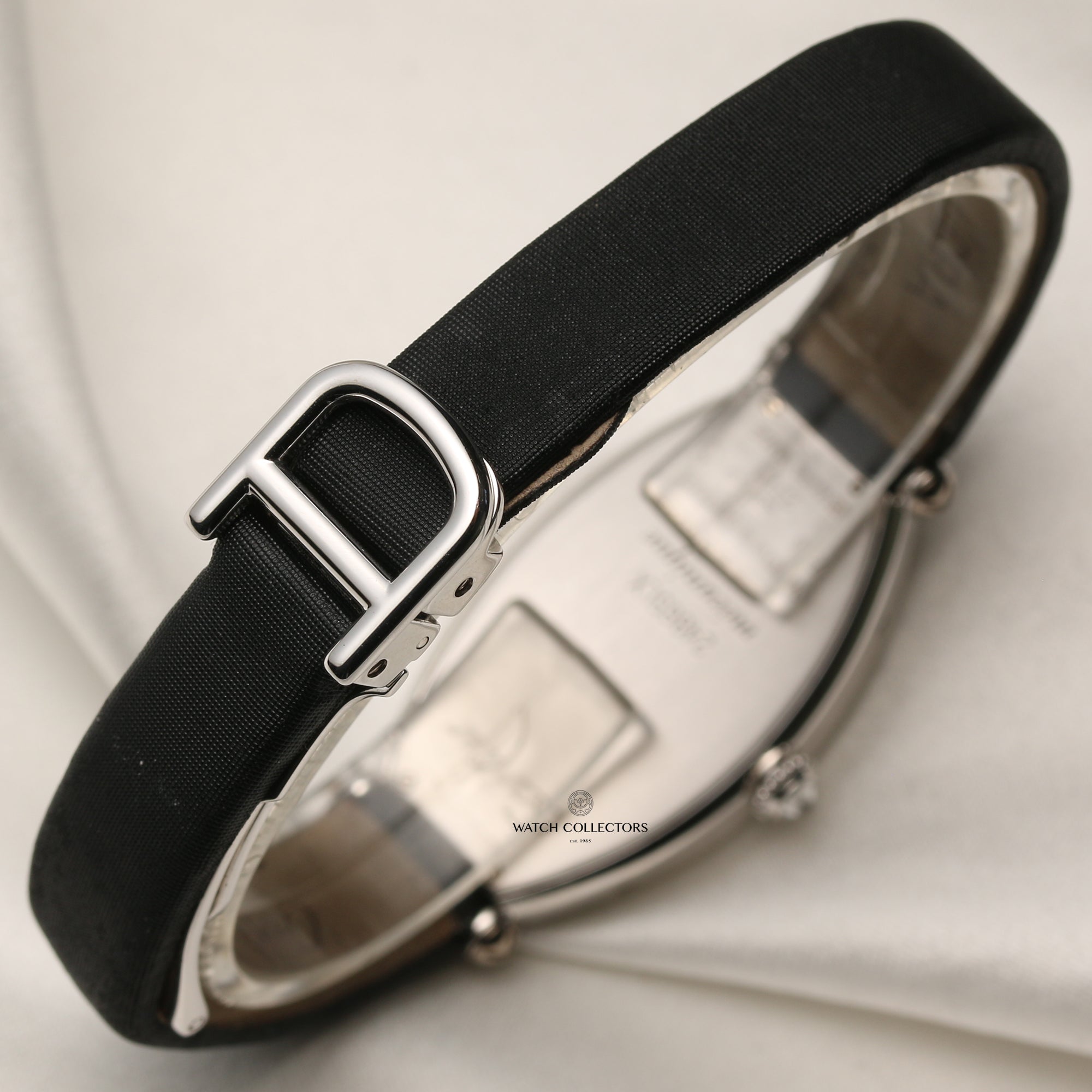 Cartier 18K White Gold Diamod Bezel Second Hand Watch Collectors 7