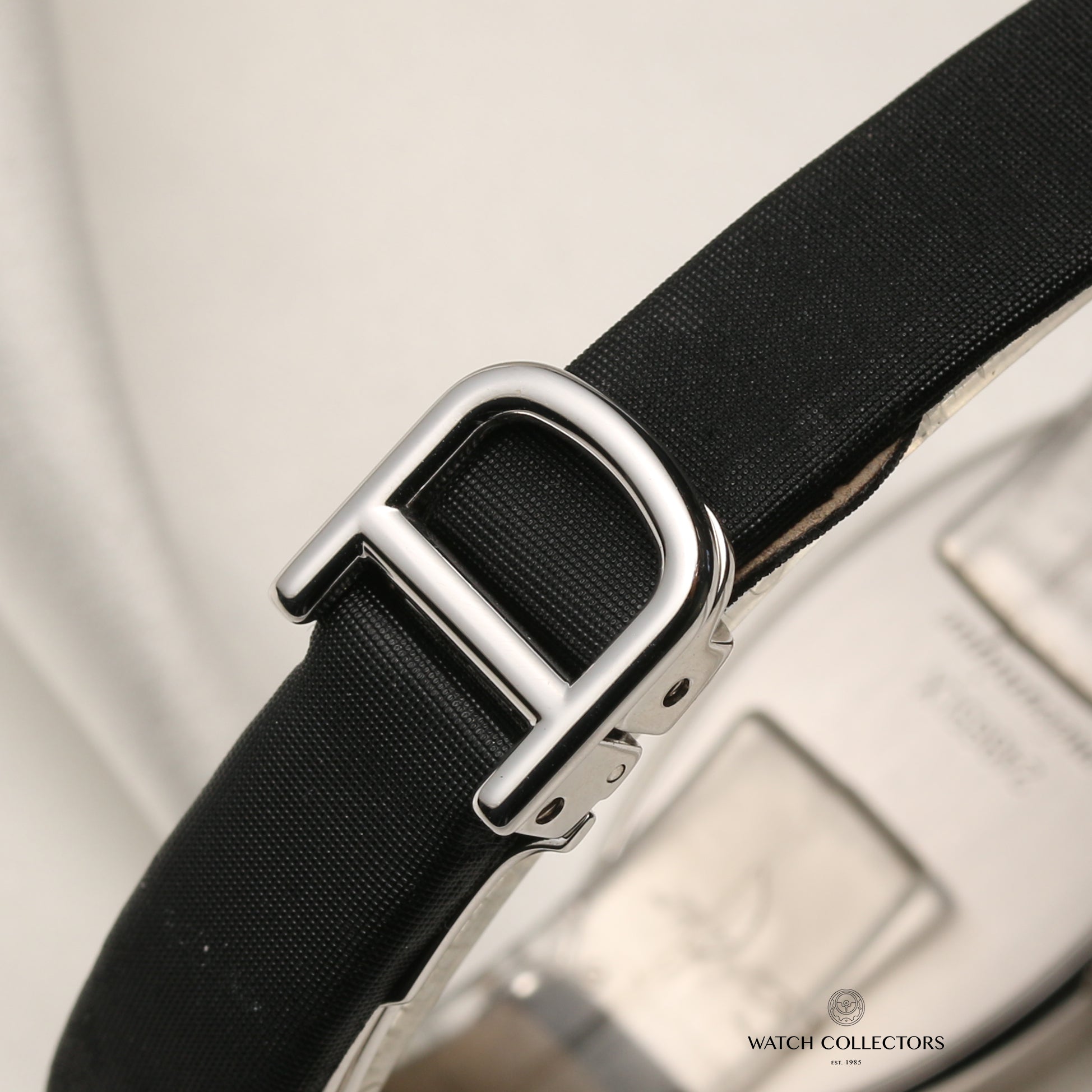 Cartier 18K White Gold Diamod Bezel Second Hand Watch Collectors 9