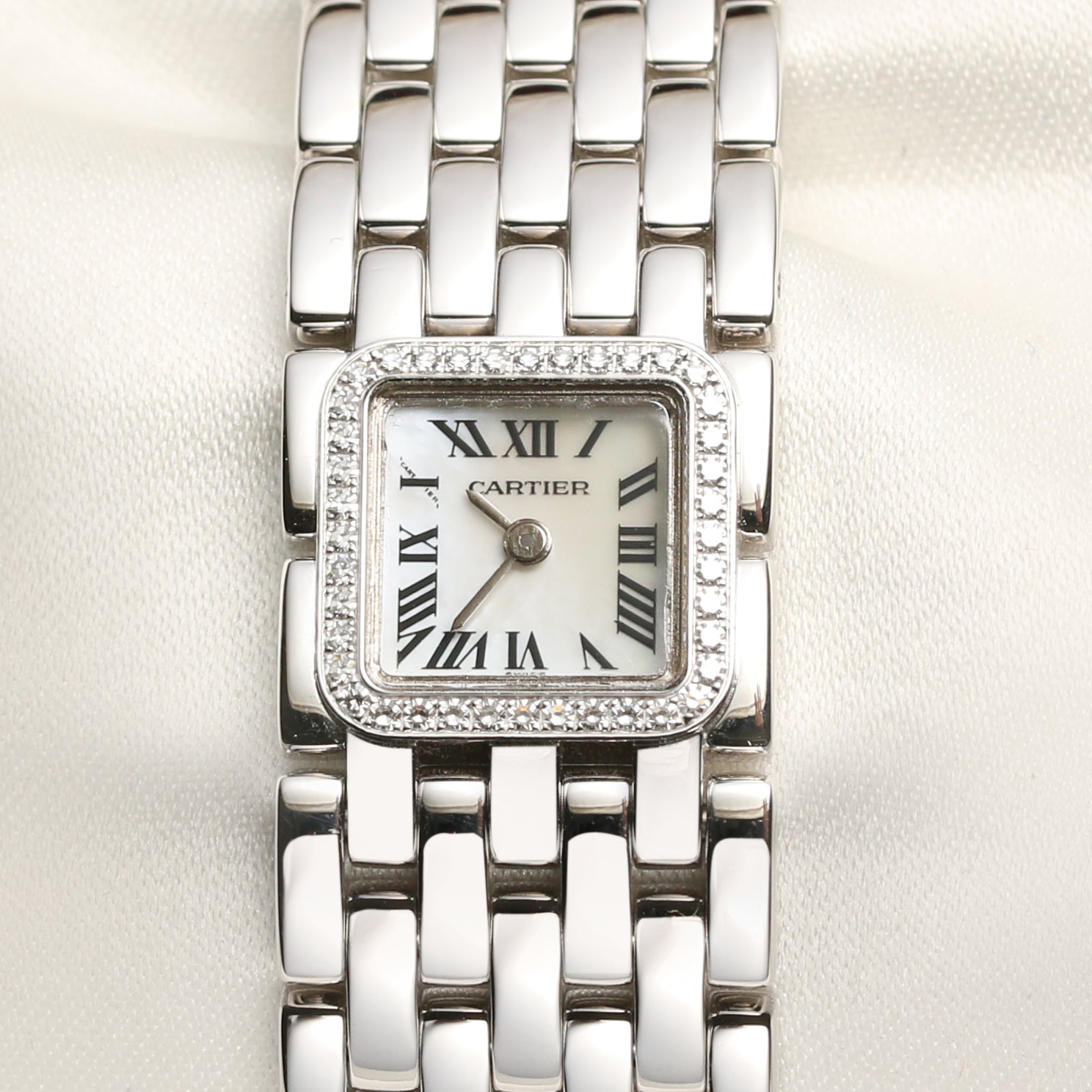 Cartier 18K White Gold Diamond Bezel Second Hand WatcH Collectors 2