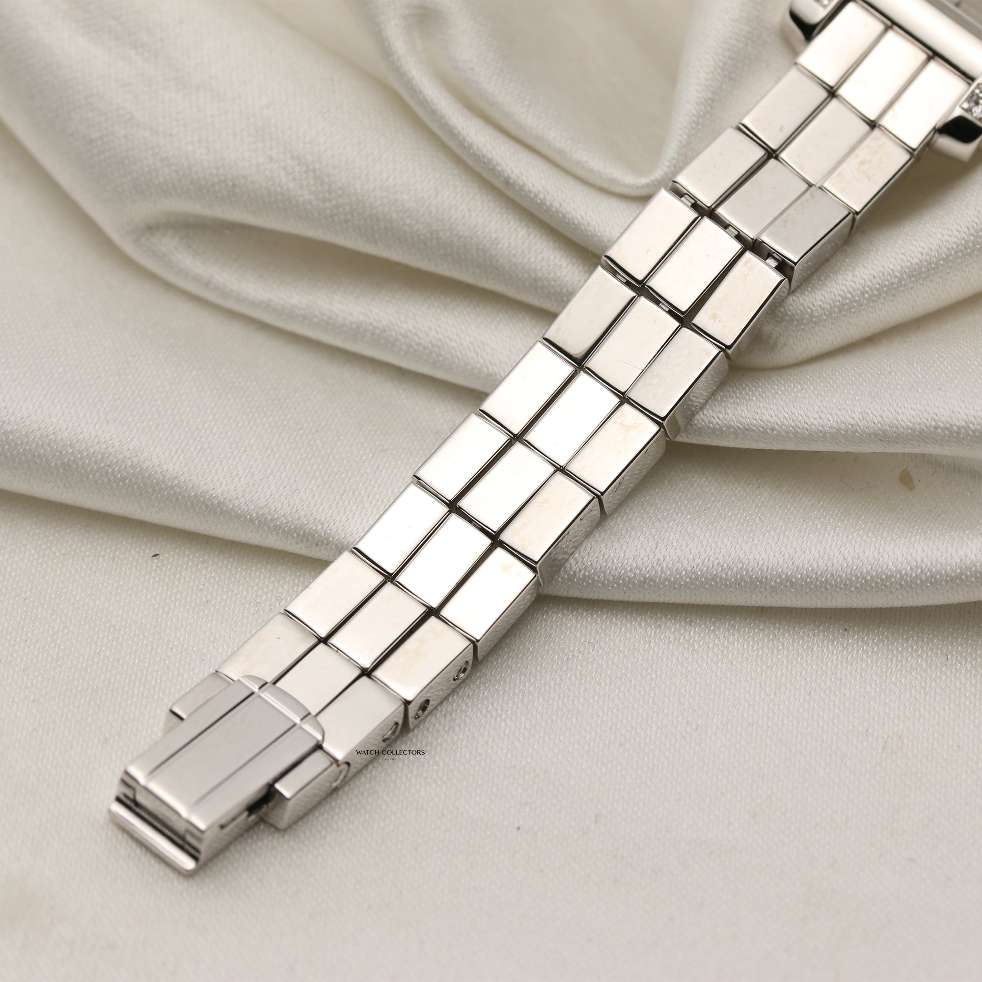 Cartier 18K White Gold Diamond Bezel Second Hand Watch Collectors 6
