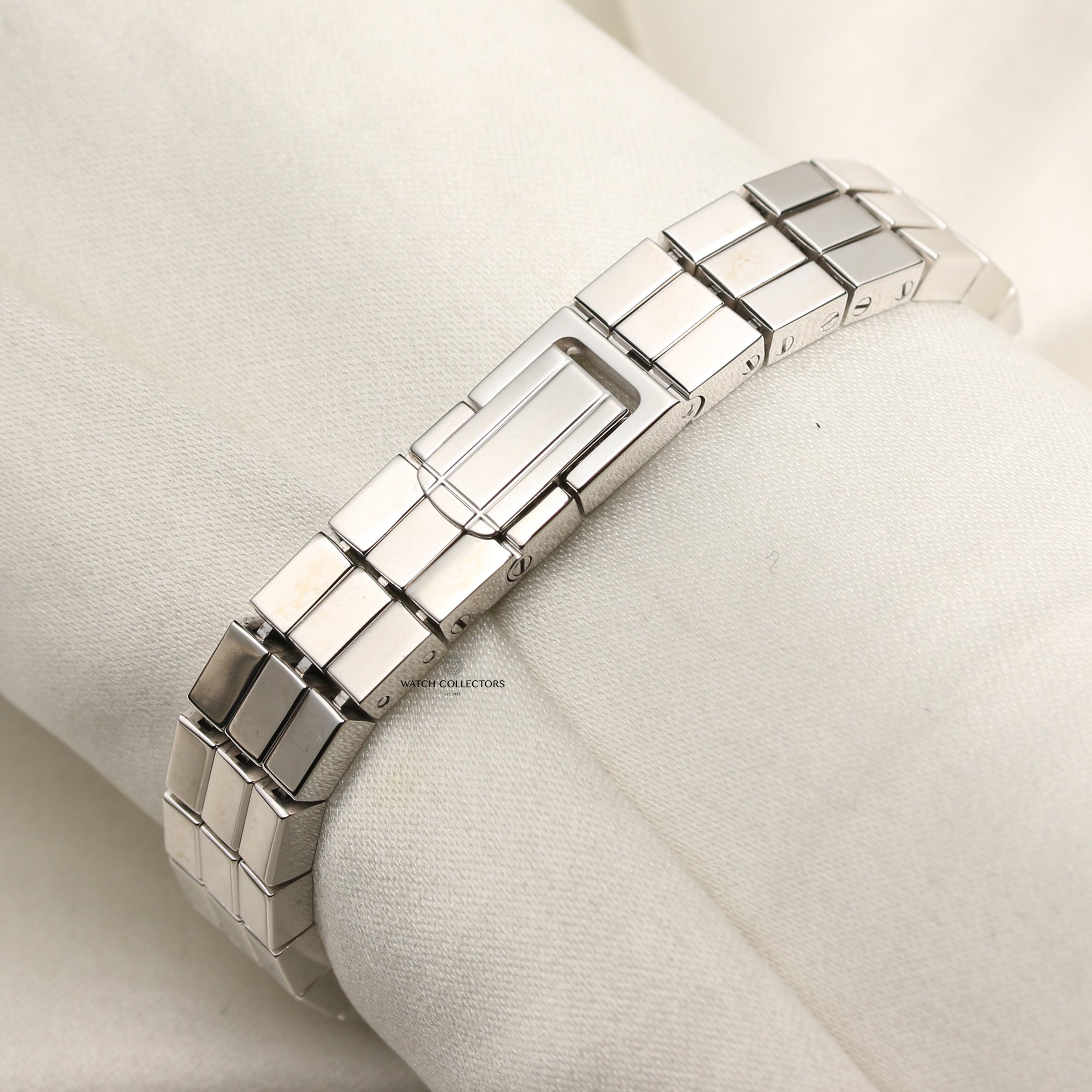 Cartier 18K White Gold Diamond Bezel Second Hand Watch Collectors 8