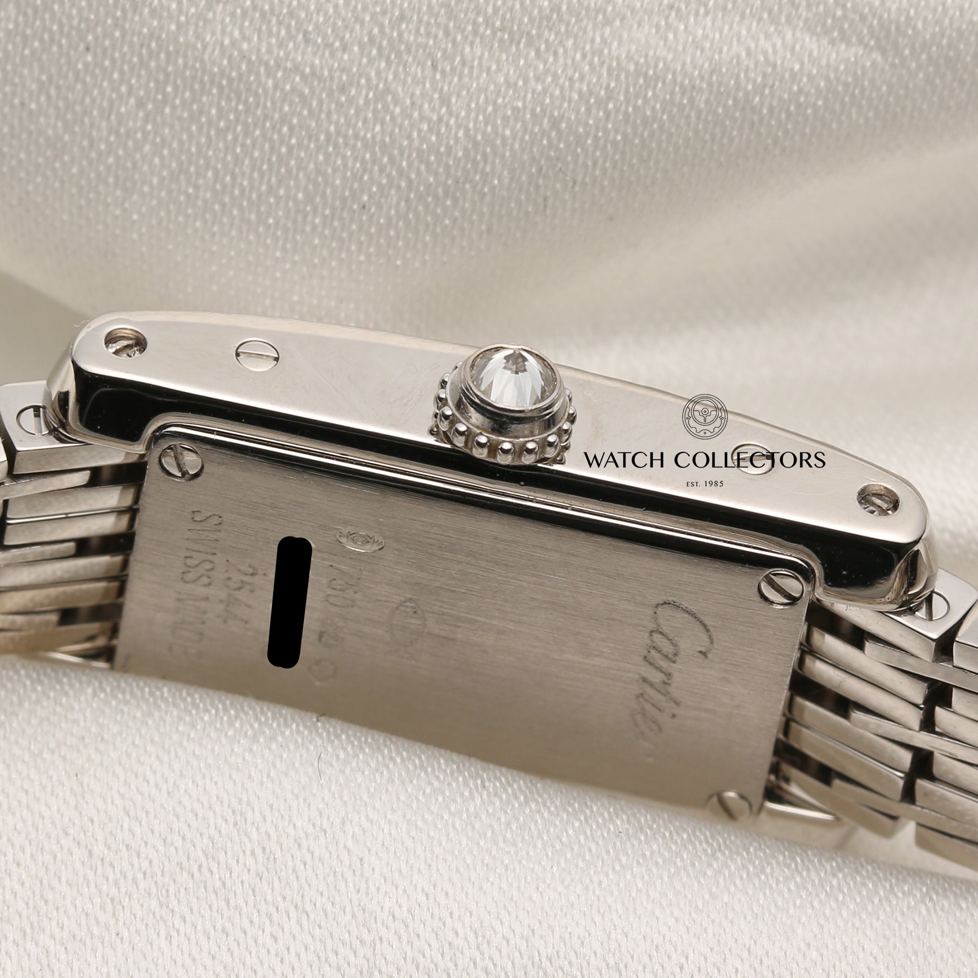 Cartier 18K White Gold Diamond Second Hand Watch Collectors 6