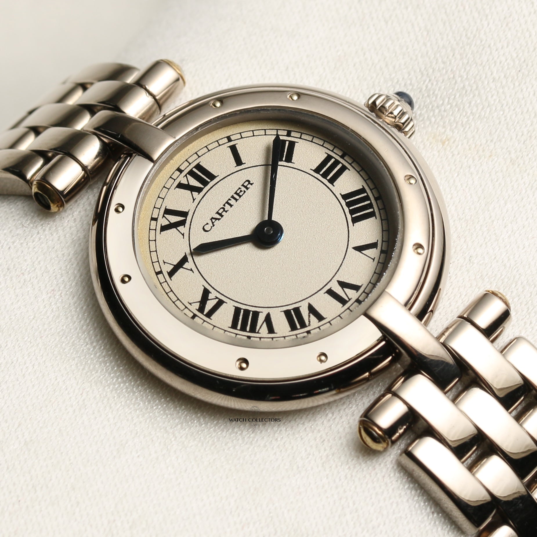Cartier 18K White Gold Second Hand Watch Collectors 5