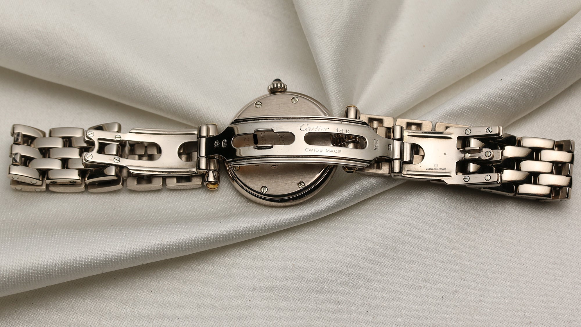 Cartier 18K White Gold Second Hand Watch Collectors 7