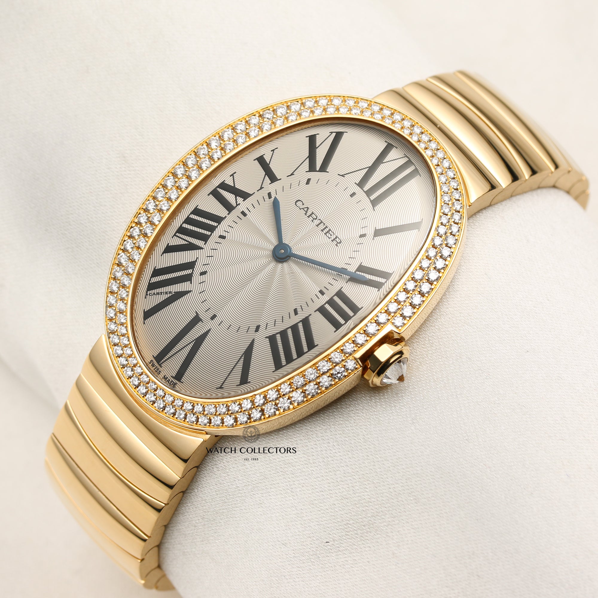 Cartier 18K Yellow Gold Diamond Bezel Second Hand Watch Collectors 3