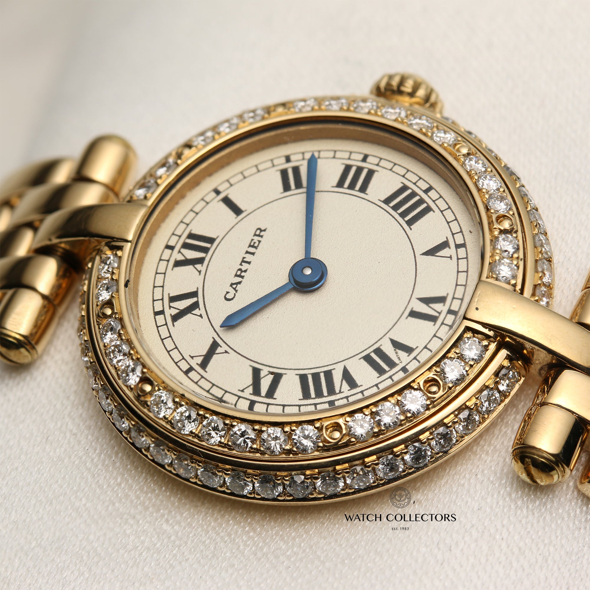 Cartier 18K Yellow Gold Diamond Bezel Second Hand Watch Collectors 5
