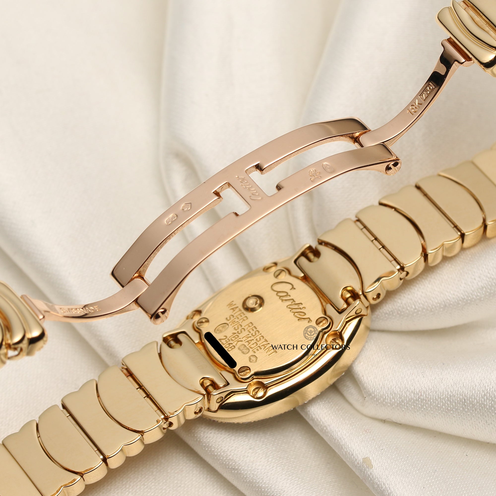 Cartier 18K Yellow Gold Diamond Bezel Second Hand Watch Collectors 6