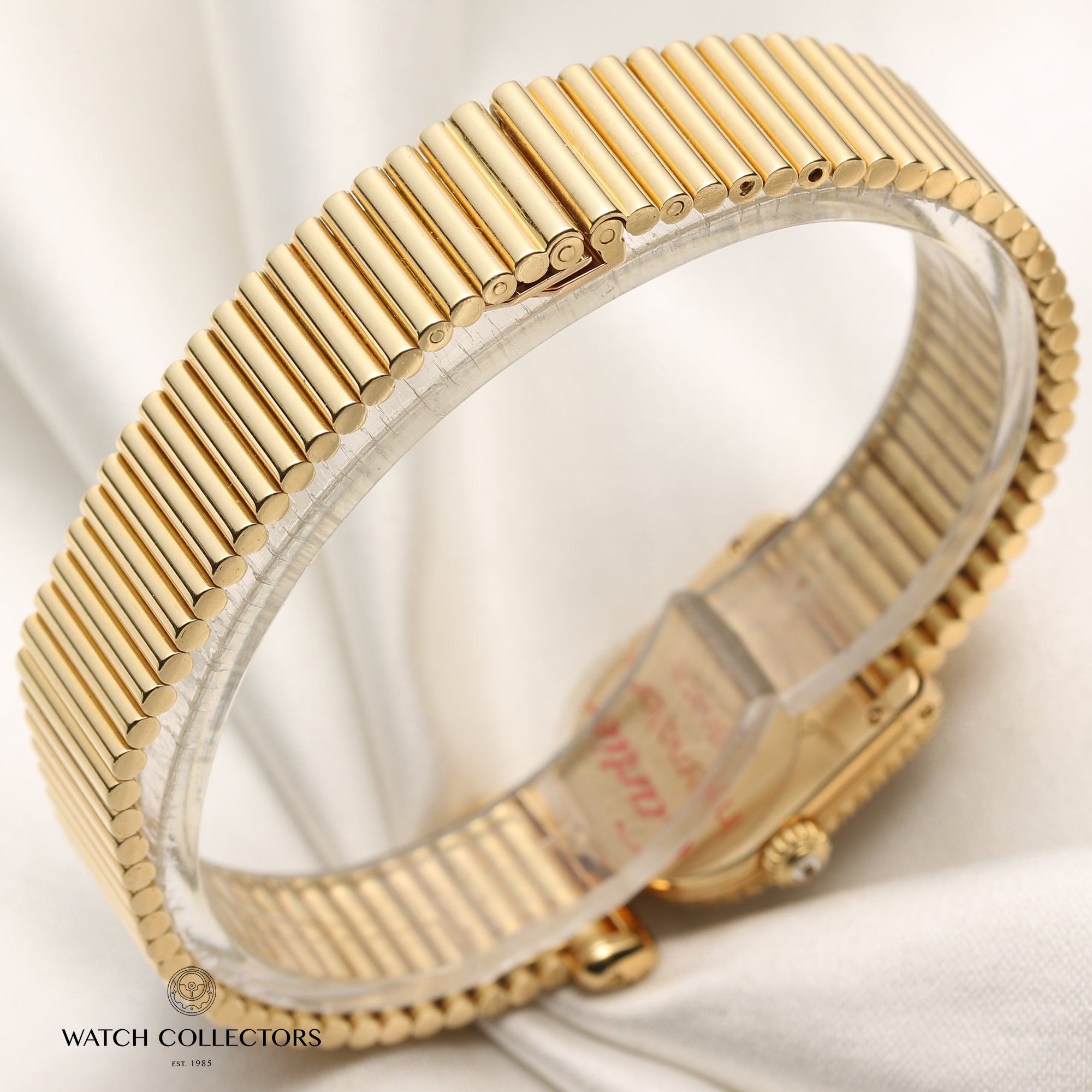 Cartier 18K Yellow Gold Diamond Bezel Shoulders Second Hand Watch Collectors 7