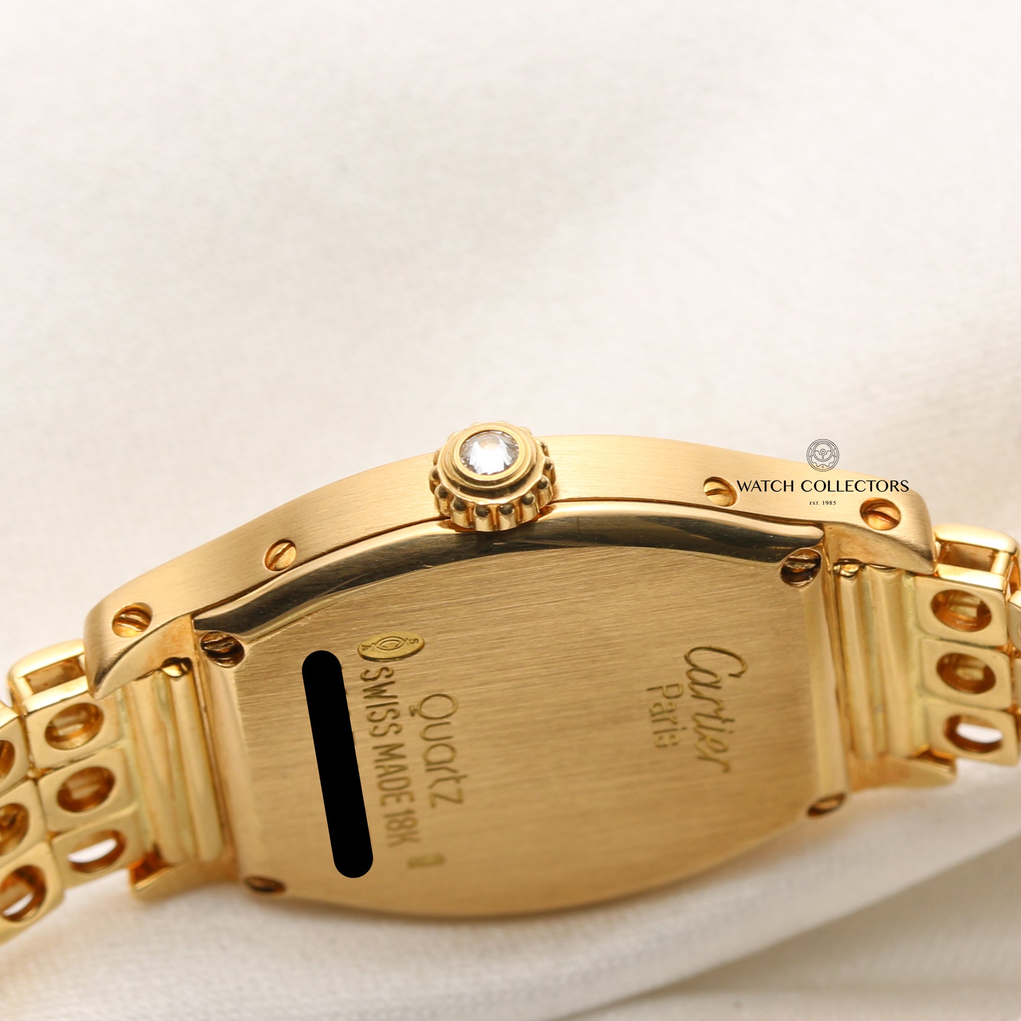 Cartier 18K Yellow Gold MOP Diamond Second Hand Watch Collectors 5