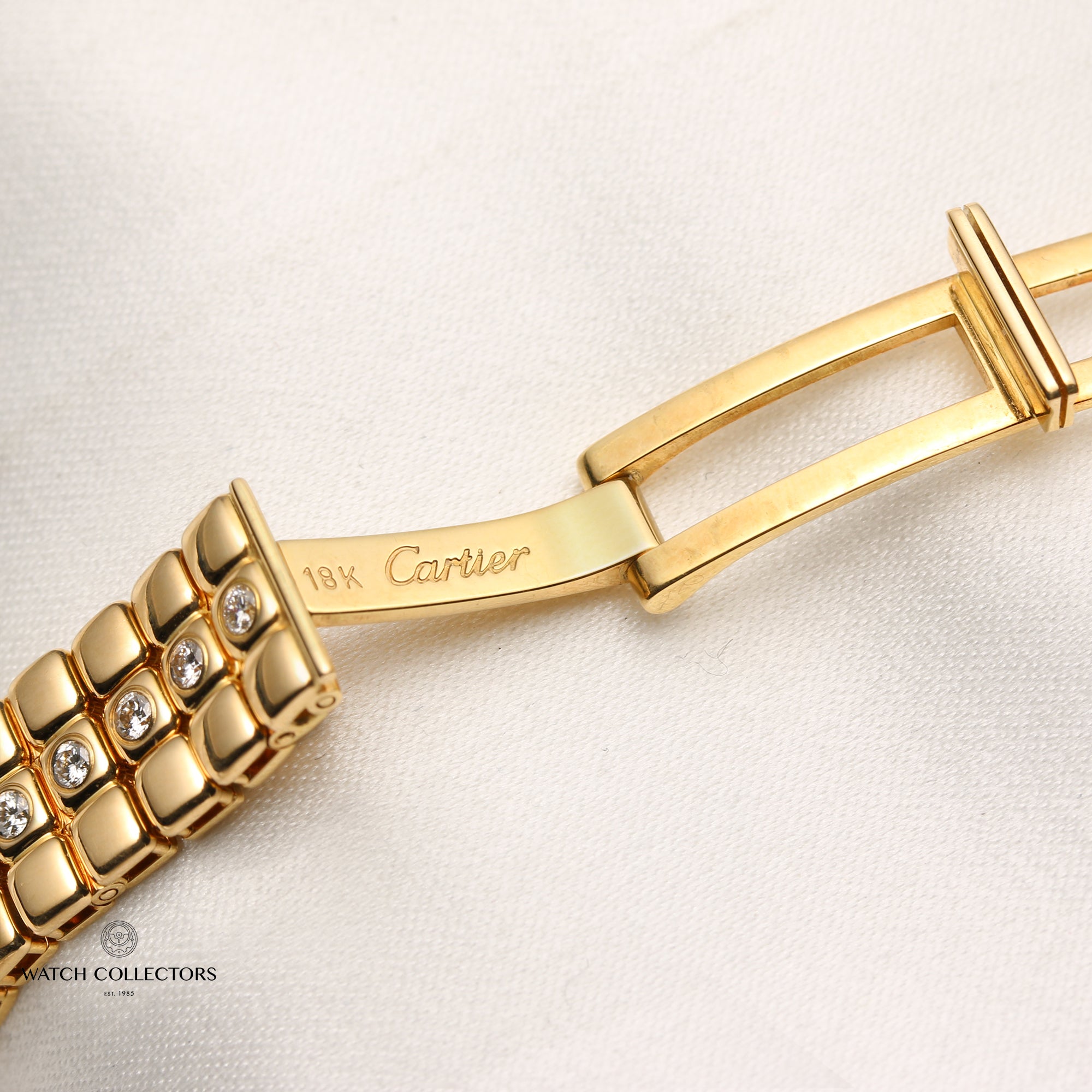 Cartier 18K Yellow Gold MOP Diamond Second Hand Watch Collectors 7