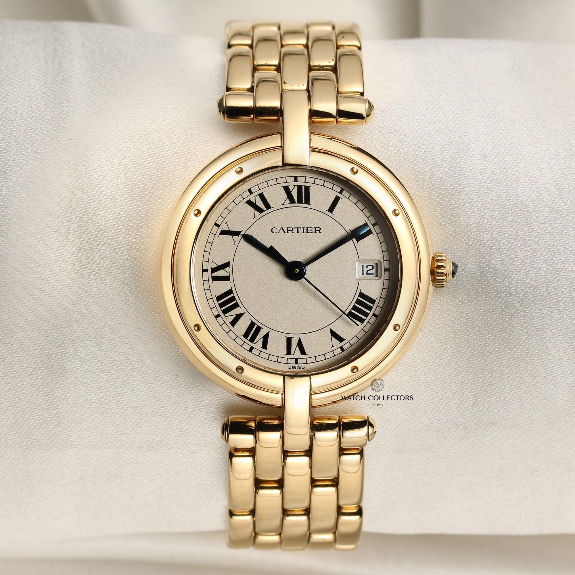 Cartier 18K Yellow Gold Second Hand Watch Collectors 1