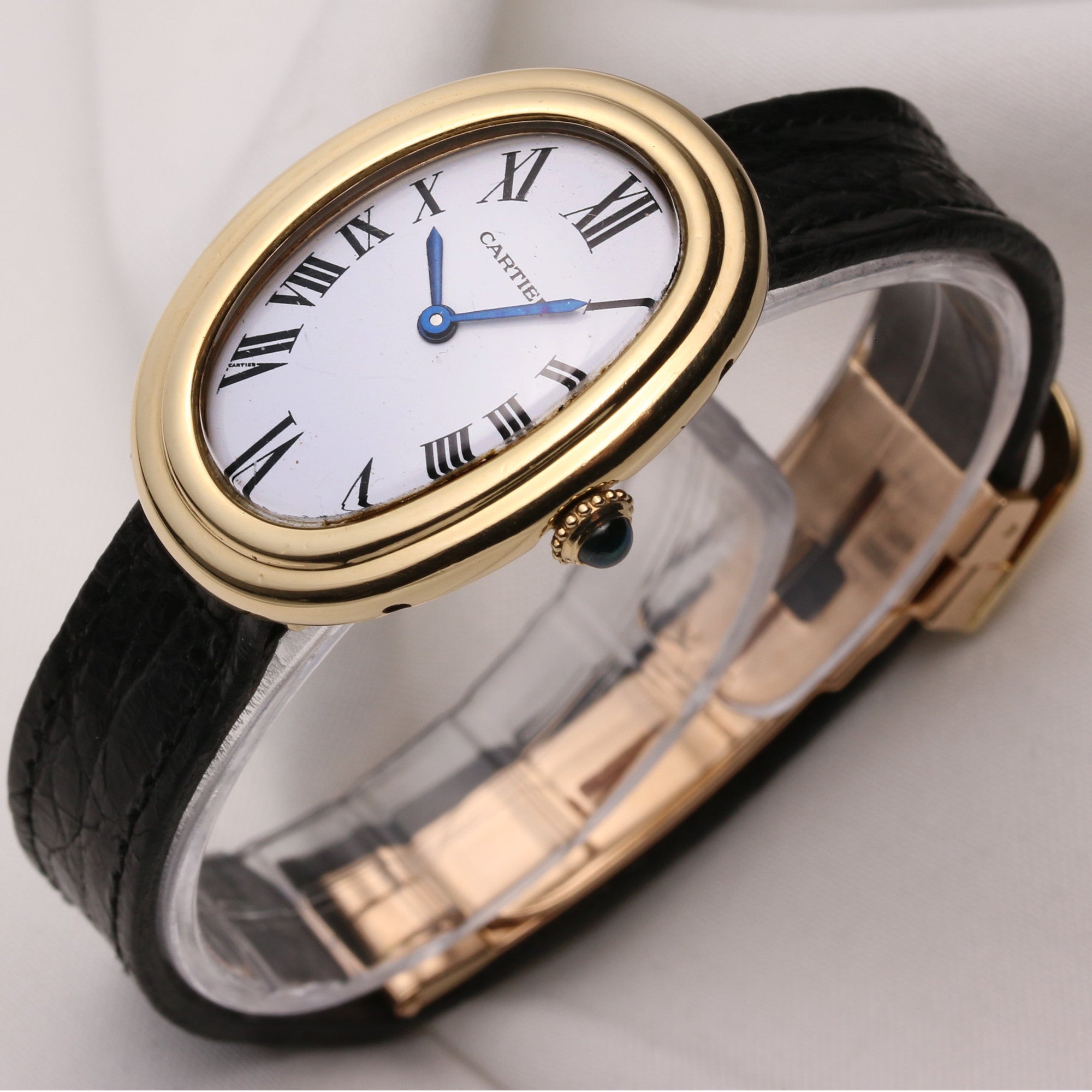 Cartier 18K Yellow Gold Second Hand Watch Collectors 3