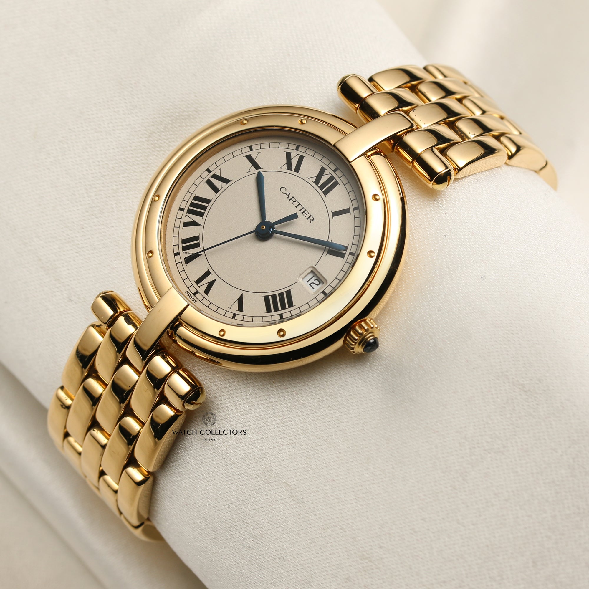 Cartier 18K Yellow Gold Second Hand Watch Collectors 3