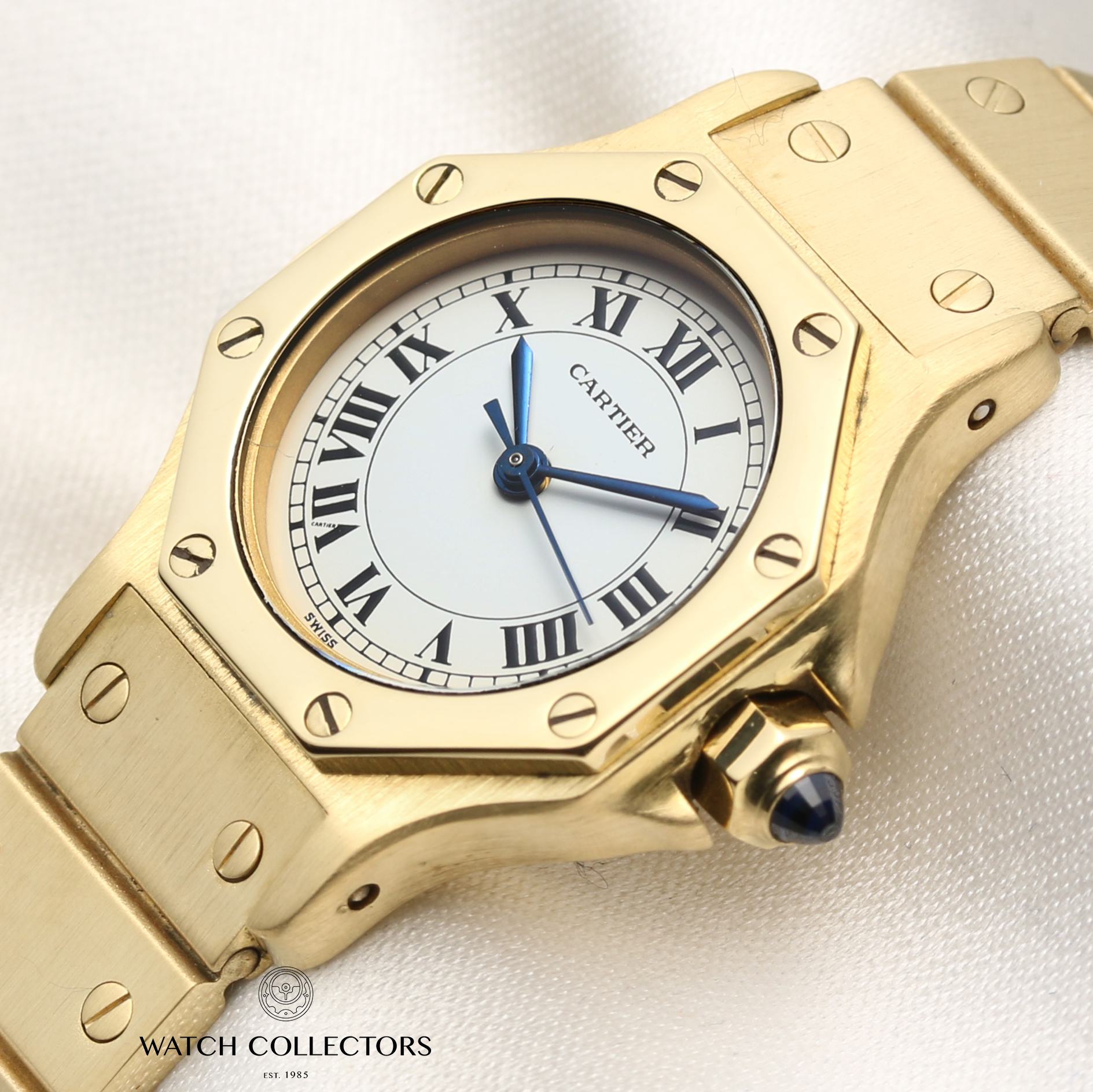 Cartier 18K Yellow Gold Second Hand Watch Collectors 4