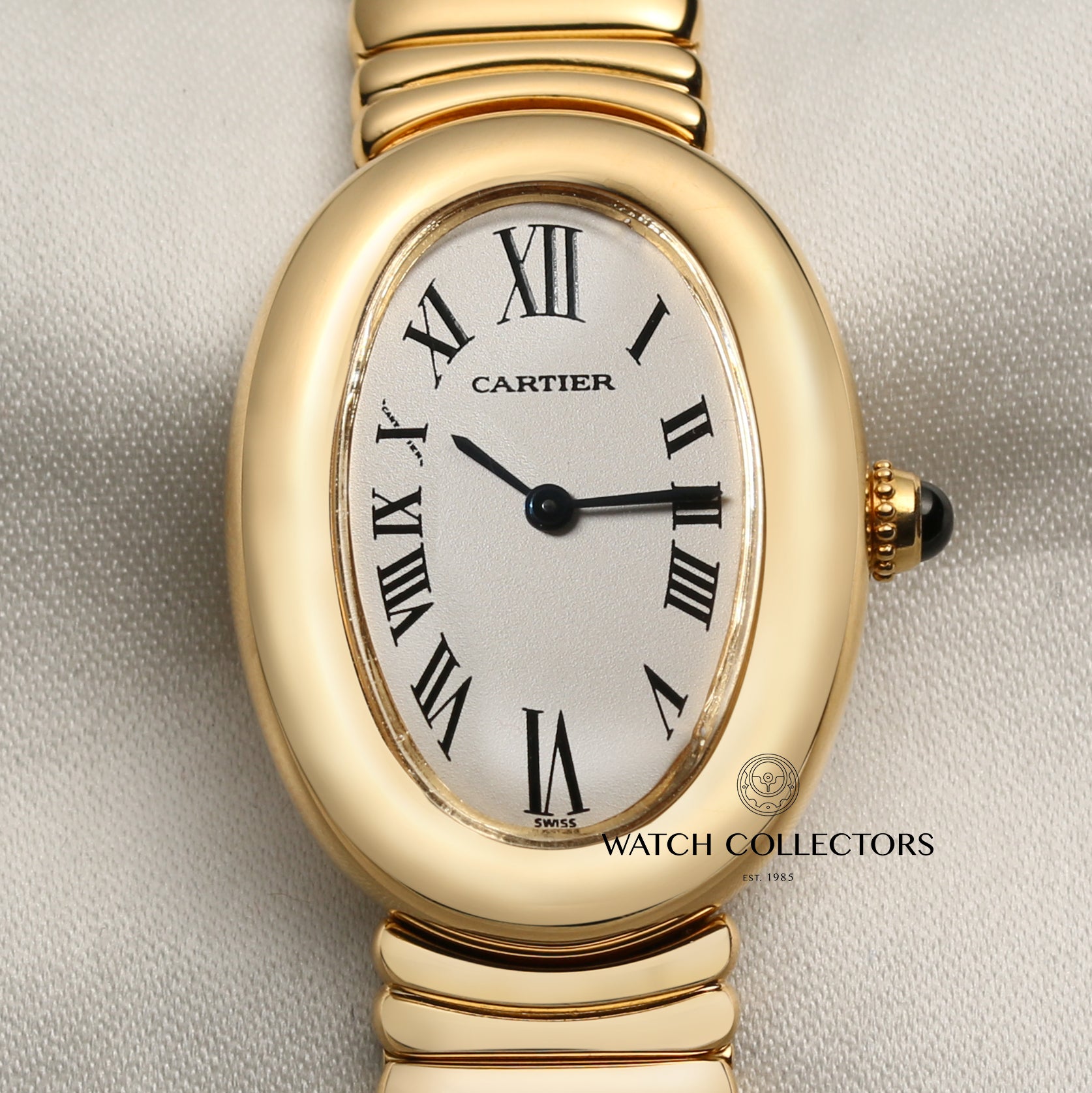 Cartier Baignoire 18K Yellow Gold Second Hand Watch Collectors 2