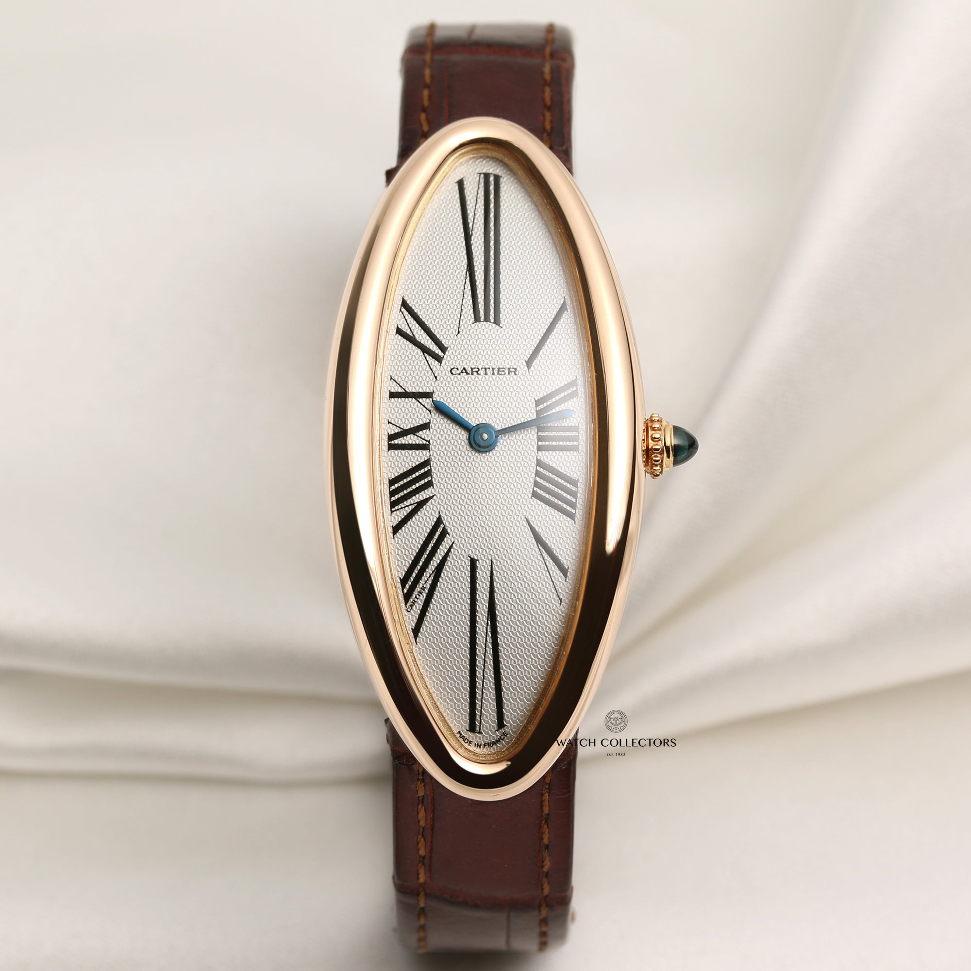 Cartier Baignoire Allongée 18K Rose Gold Second Hand Watch Collectors 1